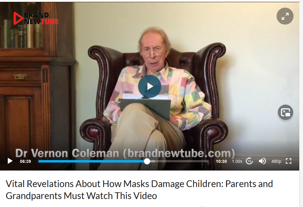 Vernon Coleman o škodljivosti mask 