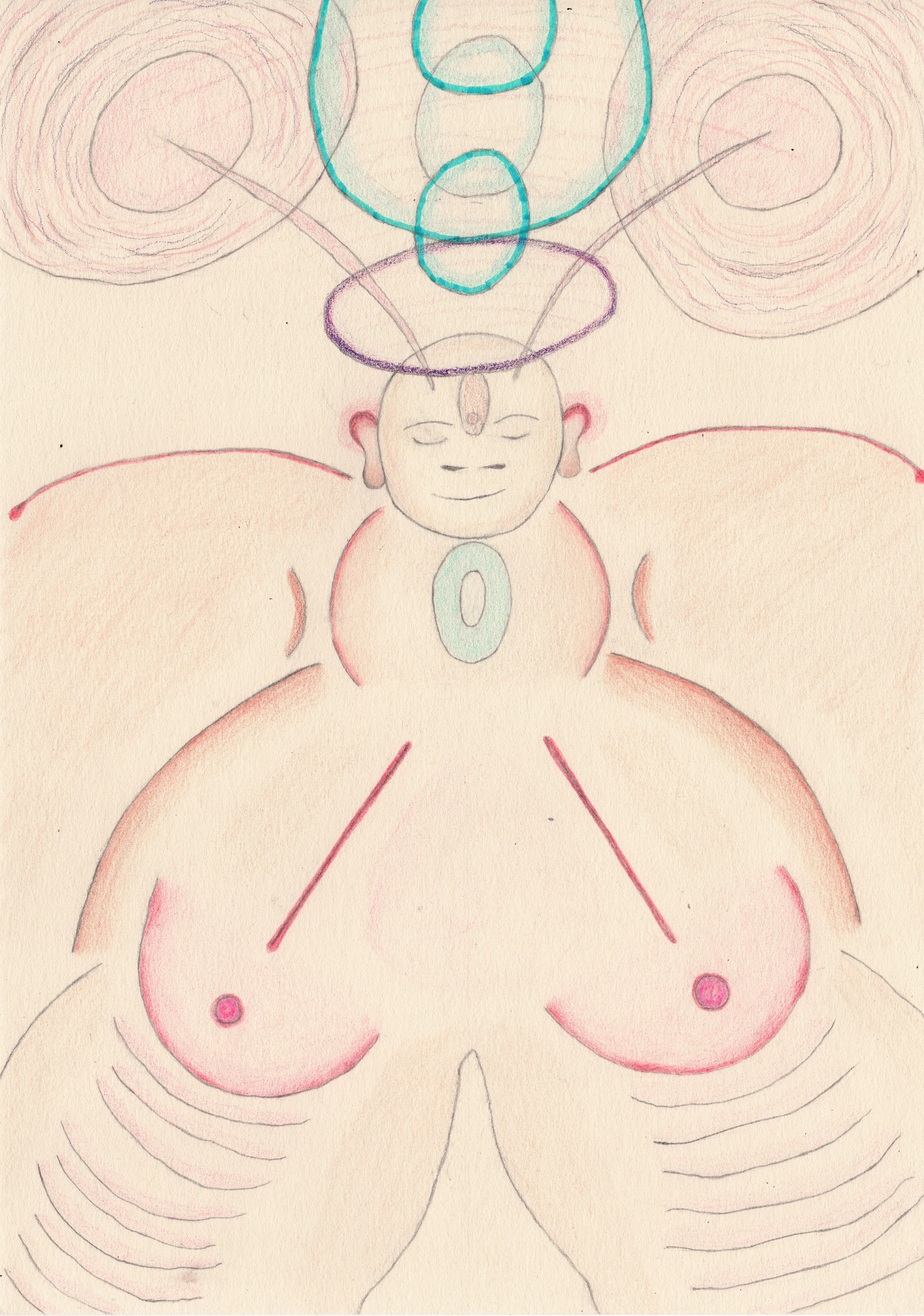 Goddess and open chakras, 2016.