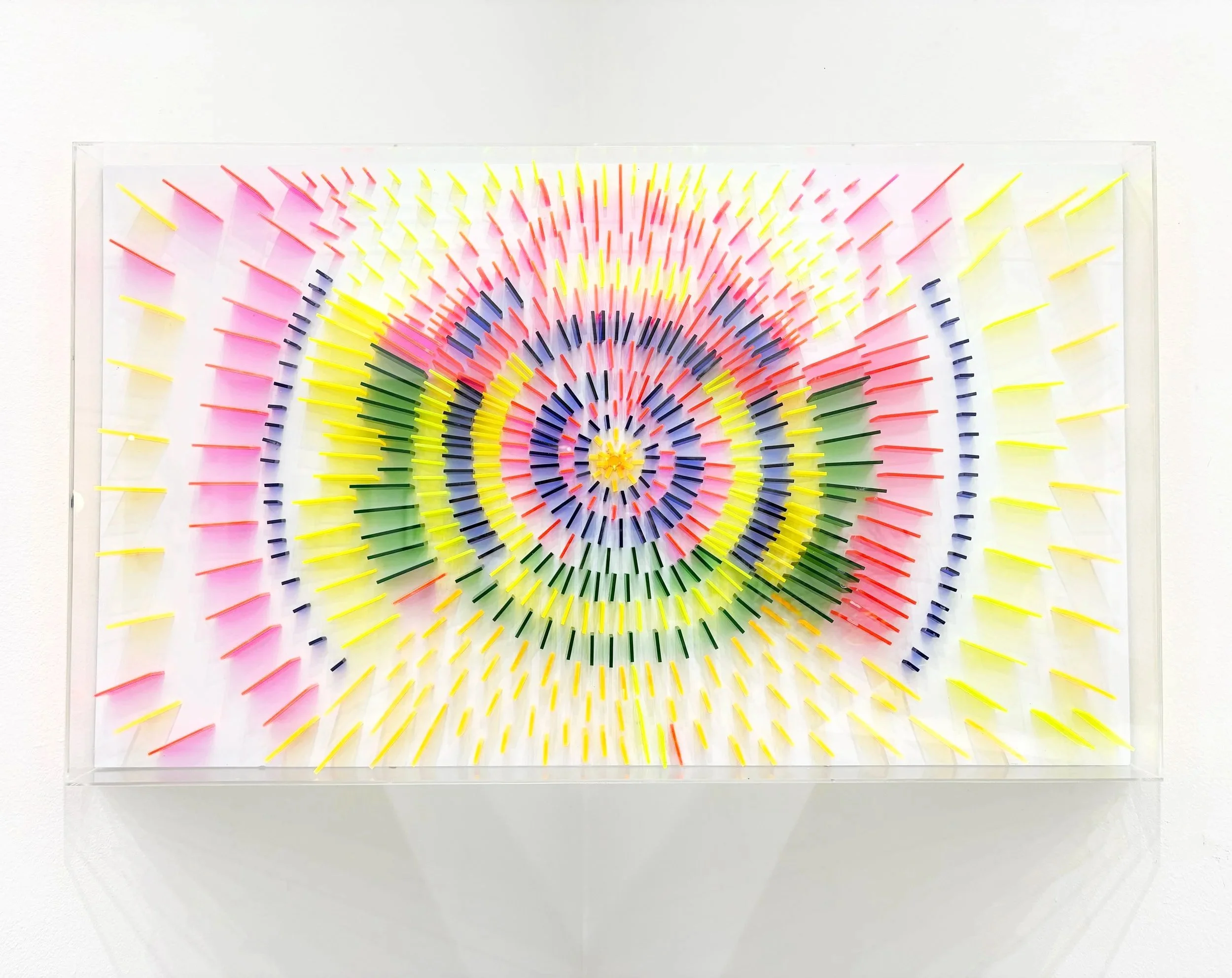 Community &amp; Balance; Big Bang "We Are One"  Series.  Rafael Montilla  36 in x 21 in  Plexiglass and PVC 