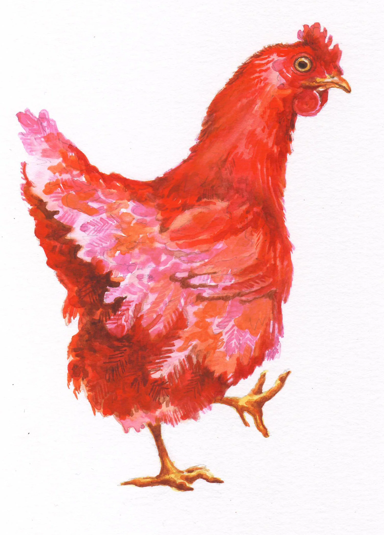 I'll Do It Myself! watercolor