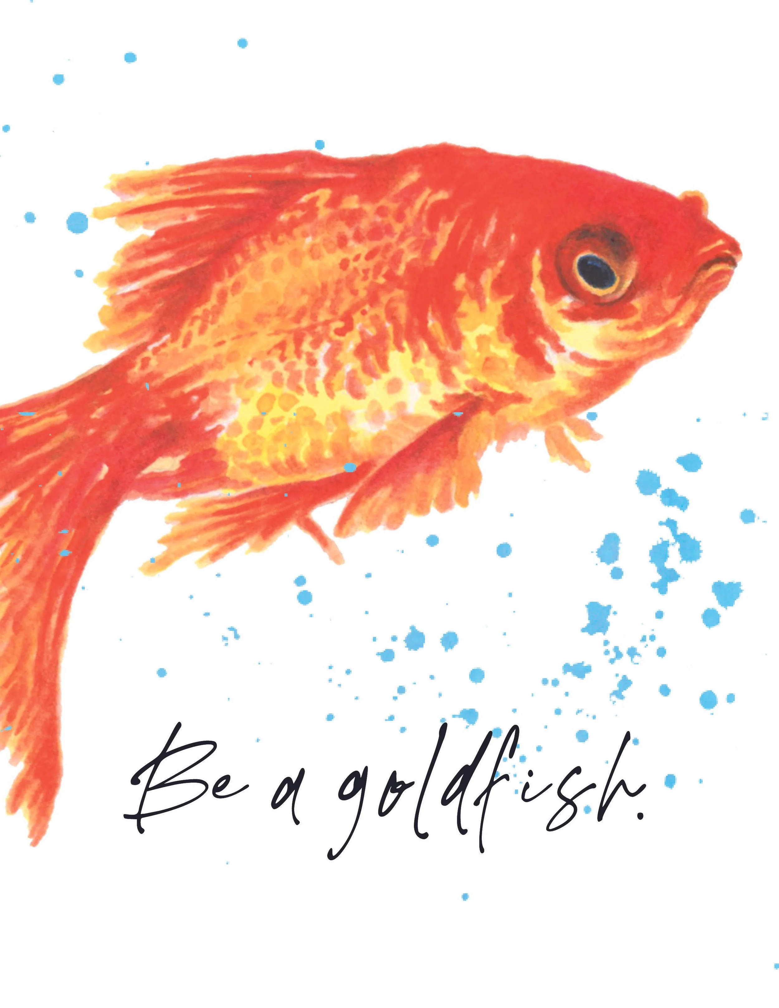 Be a goldfish A2 front.jpg