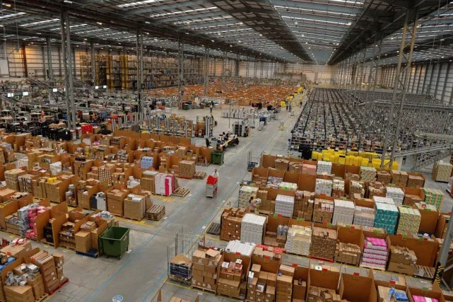 Un entrepôt d'Amazon à Peterborough, au Royaume-Uni - PHOTO ANDREW YATES, ARCHIVES AGENCE FRANCE-PRESSE