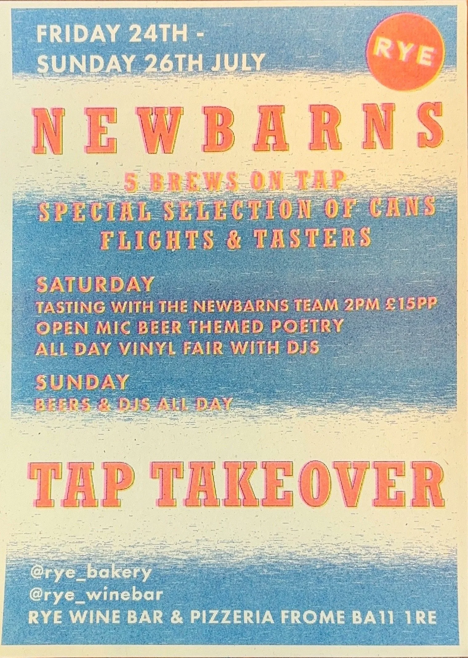 Newbarns Tap Weekend Takeover 