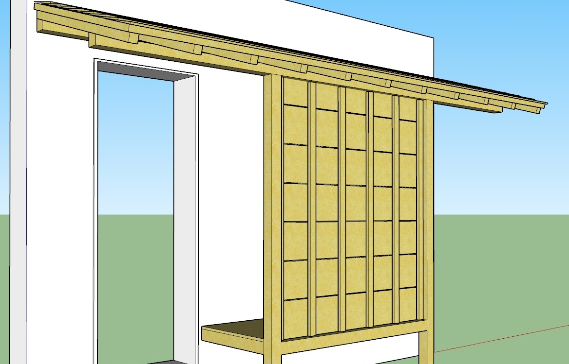 A quick concept render is made in SketchUp. General styles and proportions are set. The sketch is given depth.