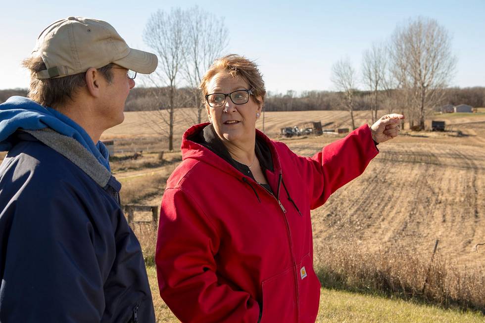 Patty Pointing at a field .jpg