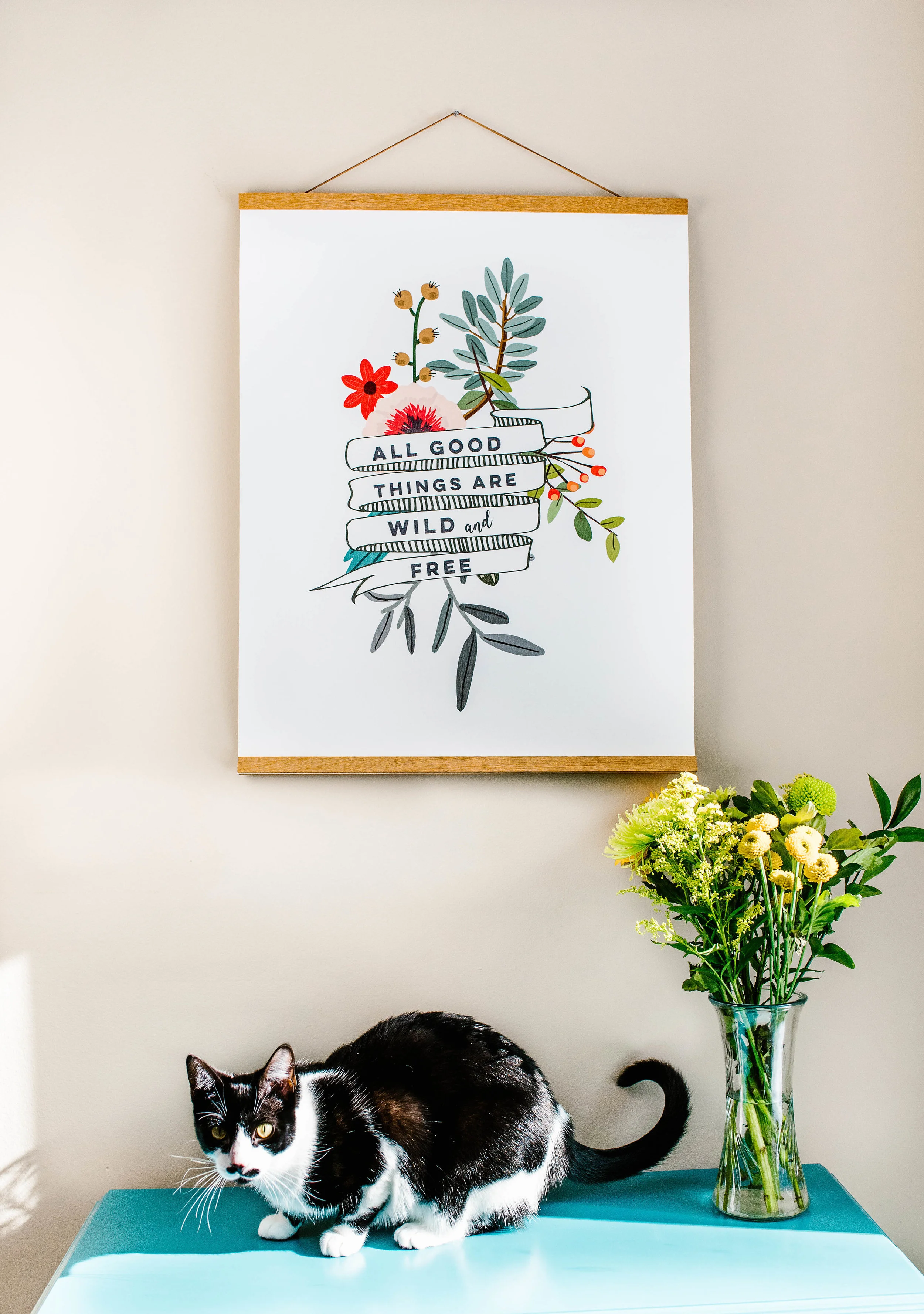 WALL ART BY PAPERFINCH DESIGN.