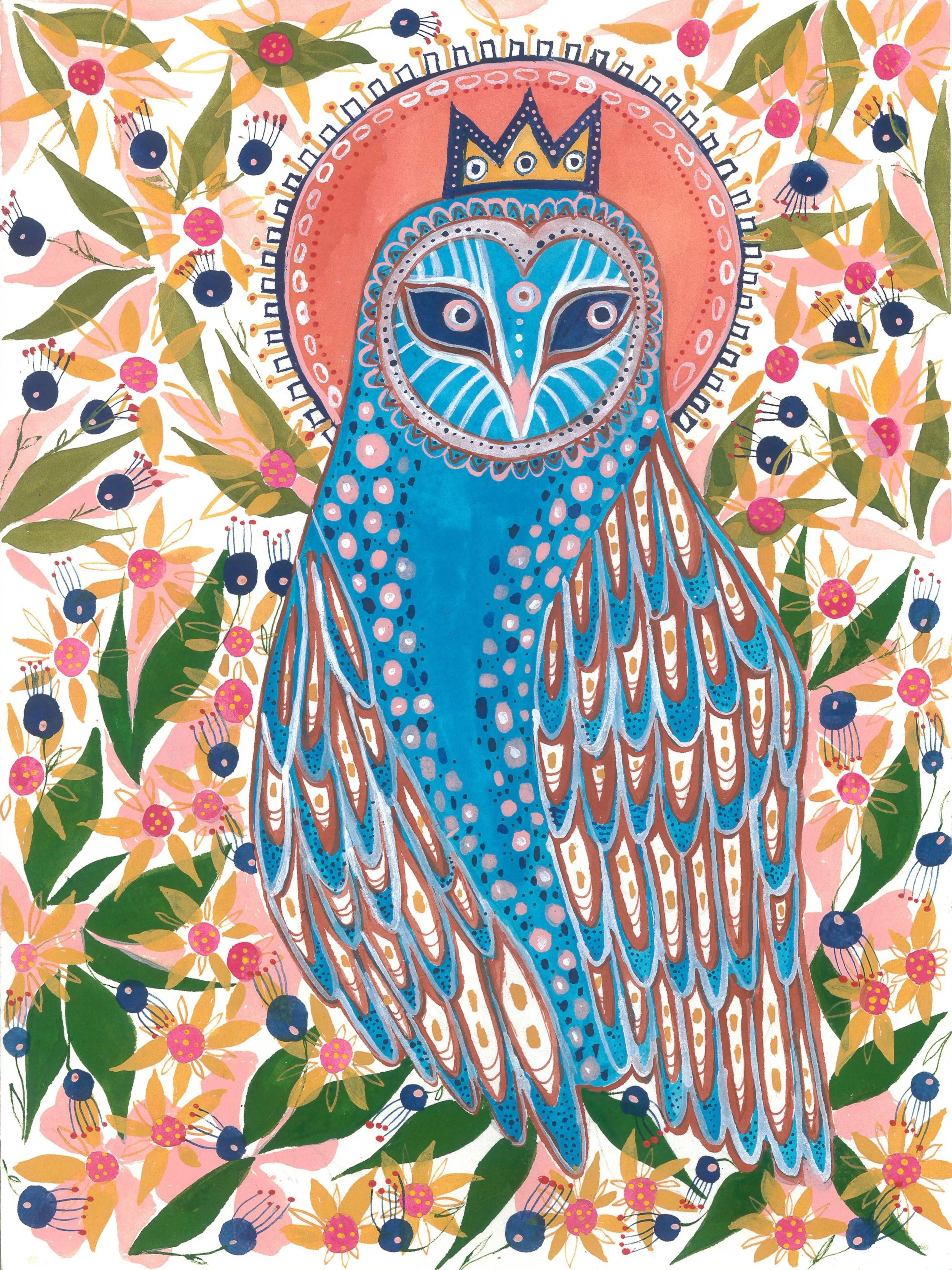 august- owl in flower filed.jpeg