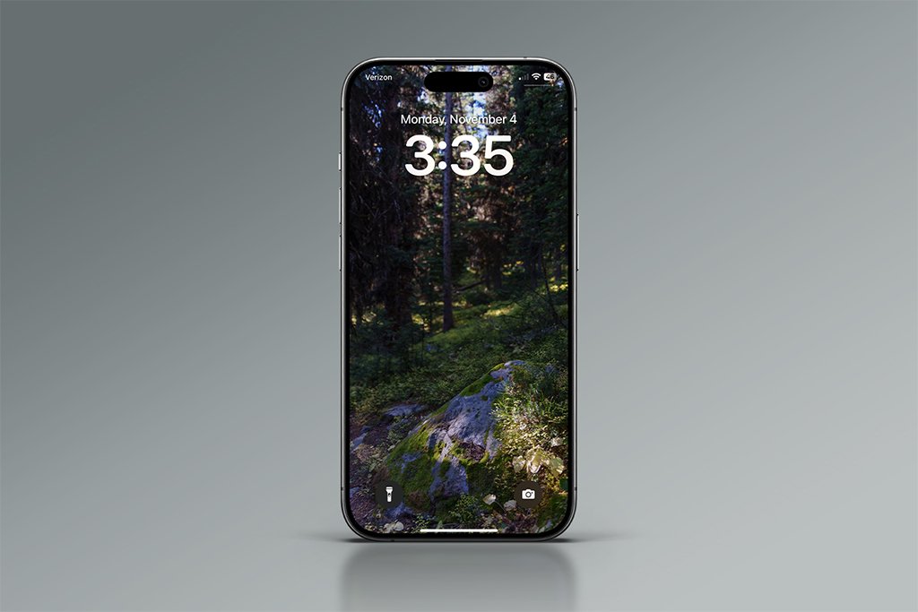 CZP-Mossy Sunshine on Lake Agnes Trail-Phone Lock Screen_mockup.jpg