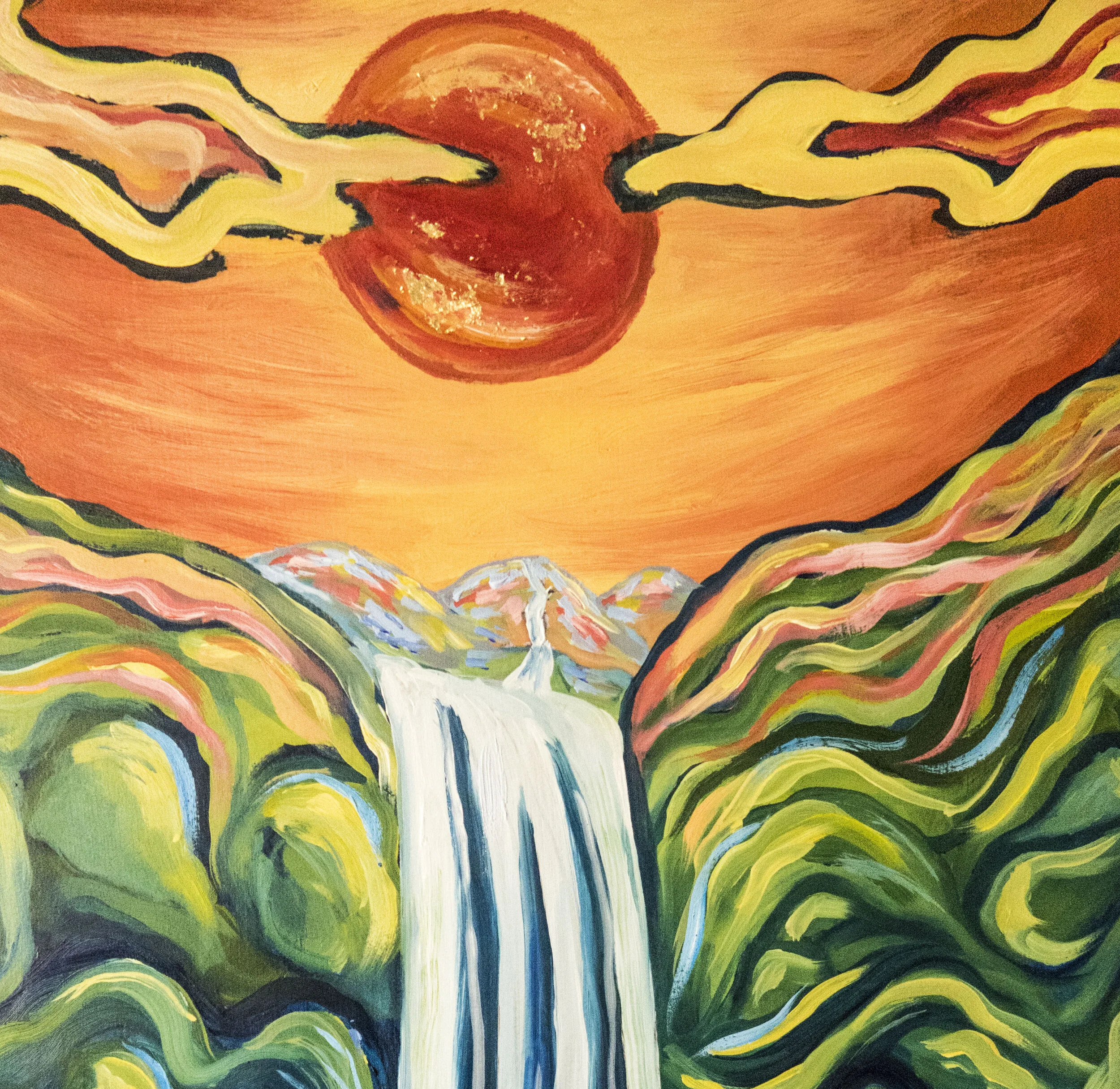 Living Water: Third Panel  (close up) 