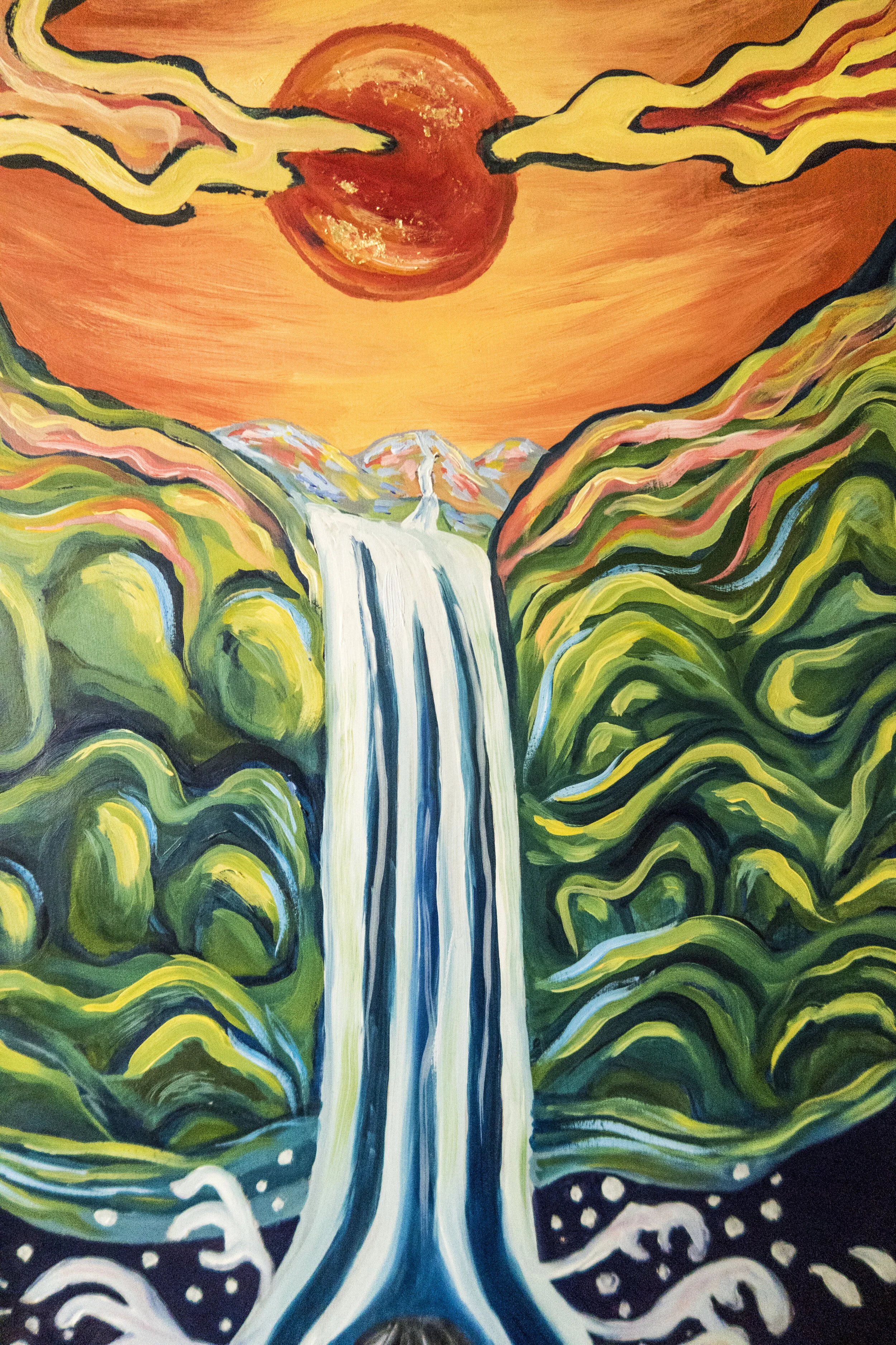 Living Water: Third Panel  (close up) 