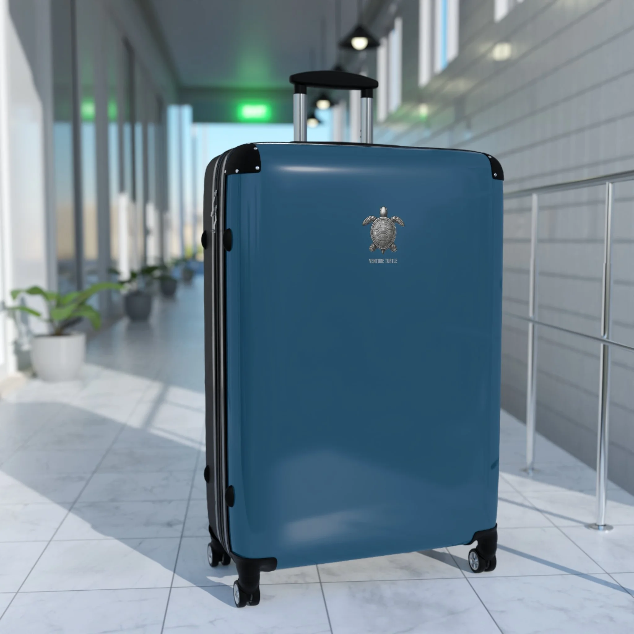 Venture Nautical Blue Traveler Suitcase
