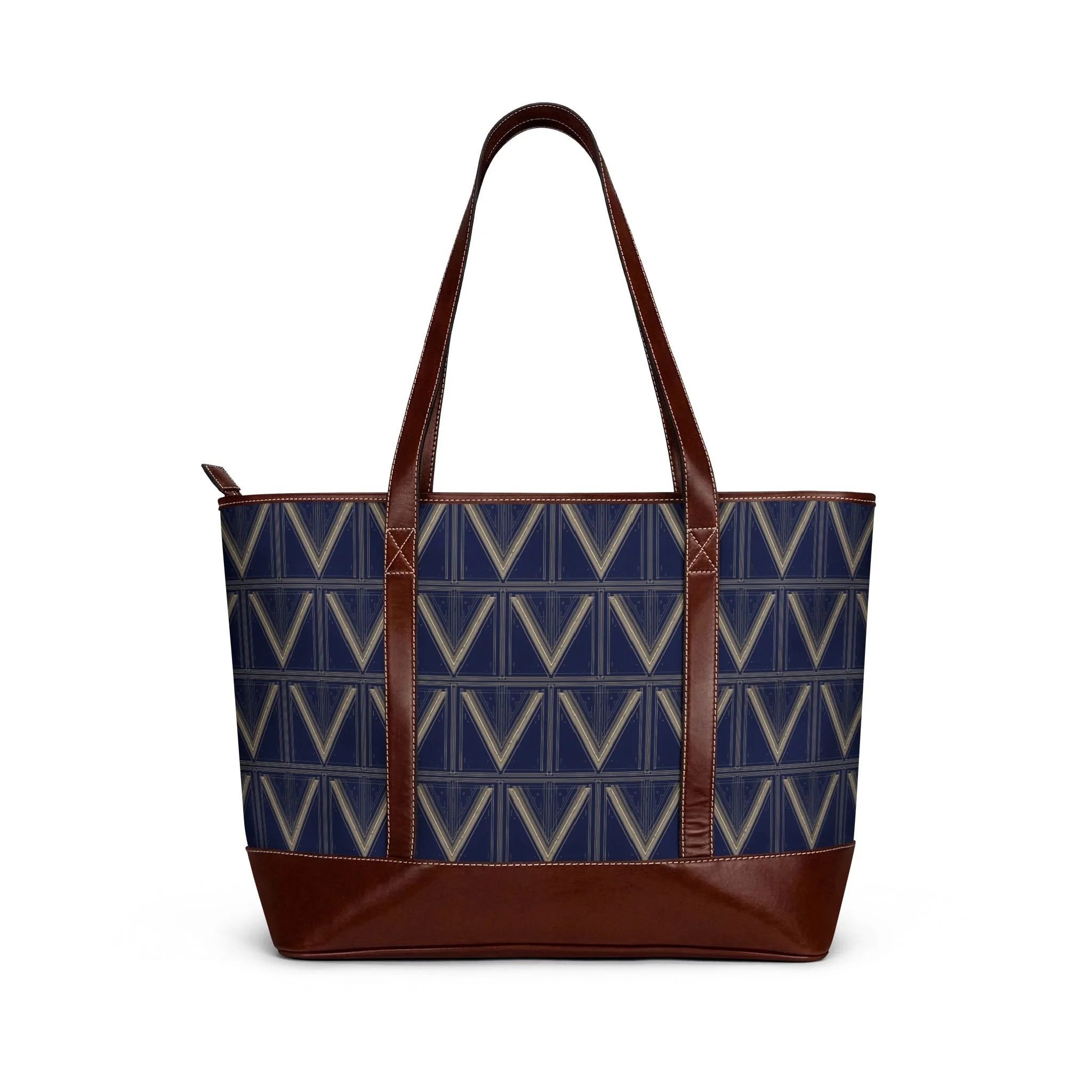 Jazz Moderne Navy "V" Tote