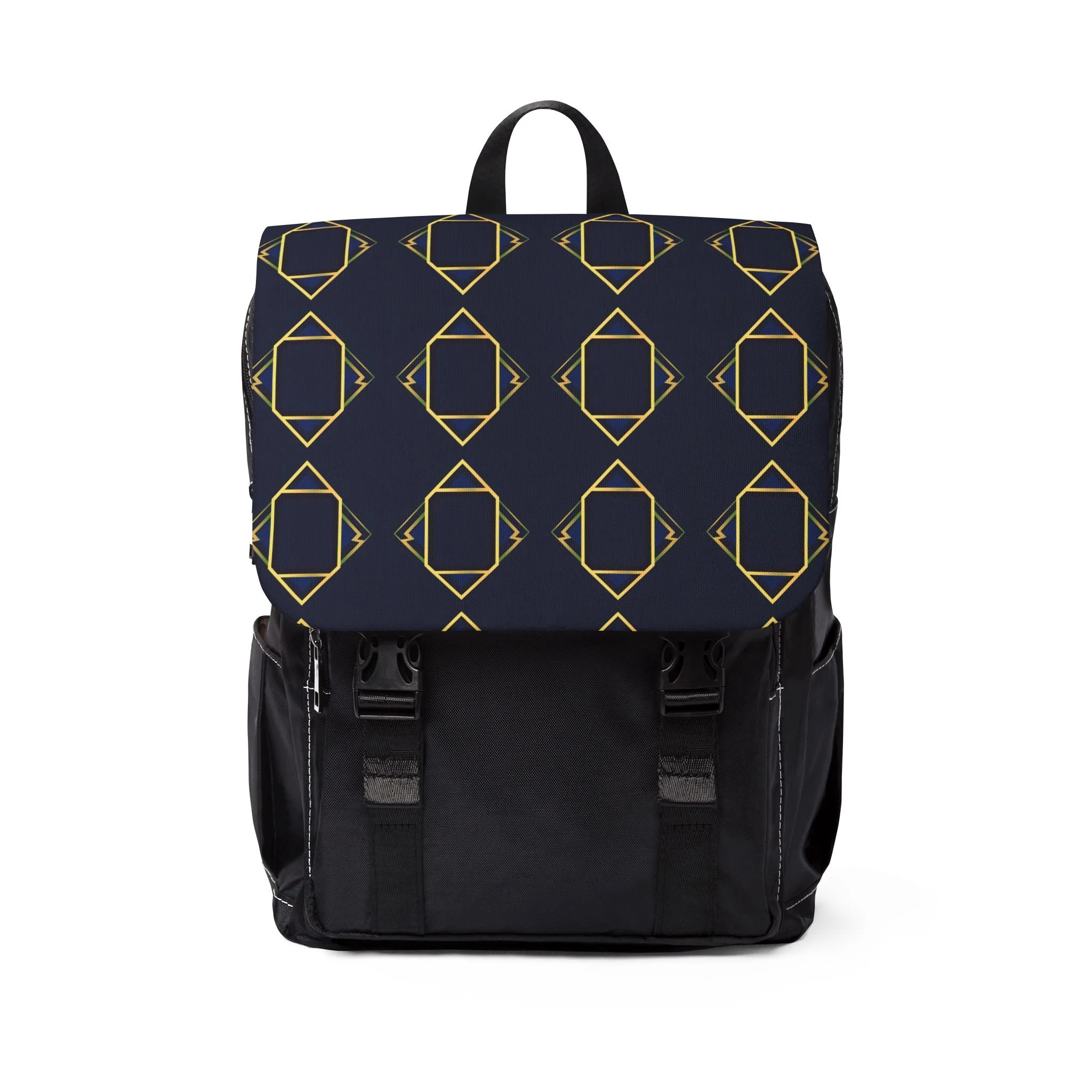 Silk Road Navy & Gold Backpack