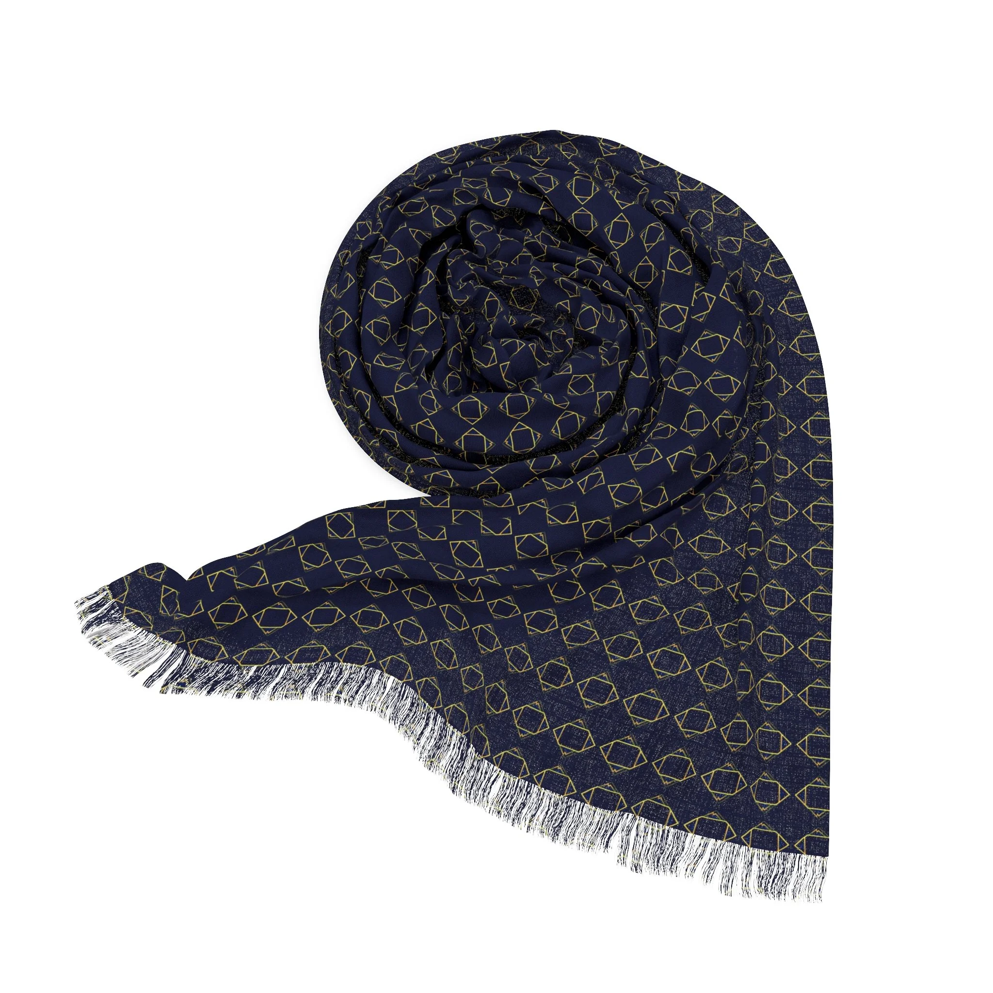 Silk Road Navy & Gold Scarf/Wrap