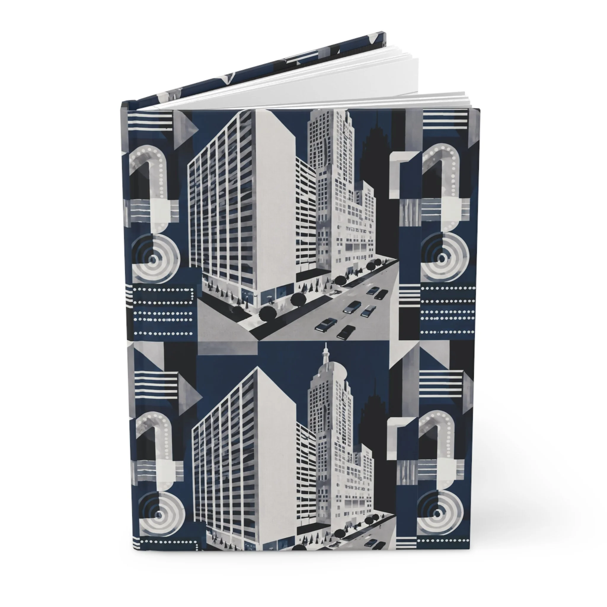 City Lights at Night Hardcover Journal