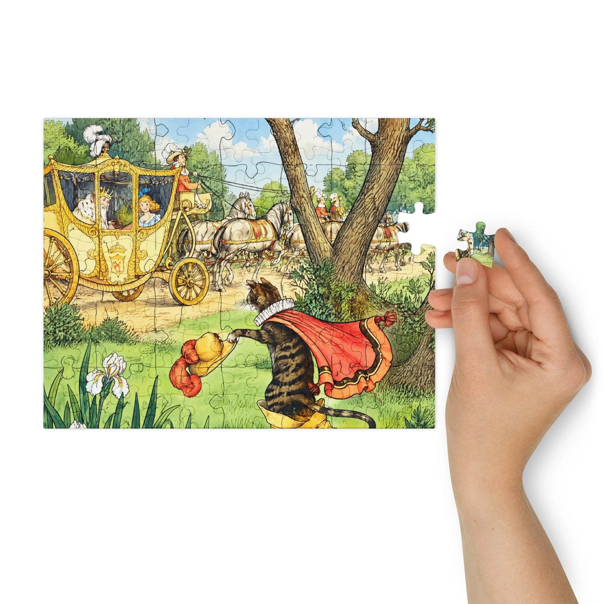 The Puss in Boots Jigsaw puzzle with tin