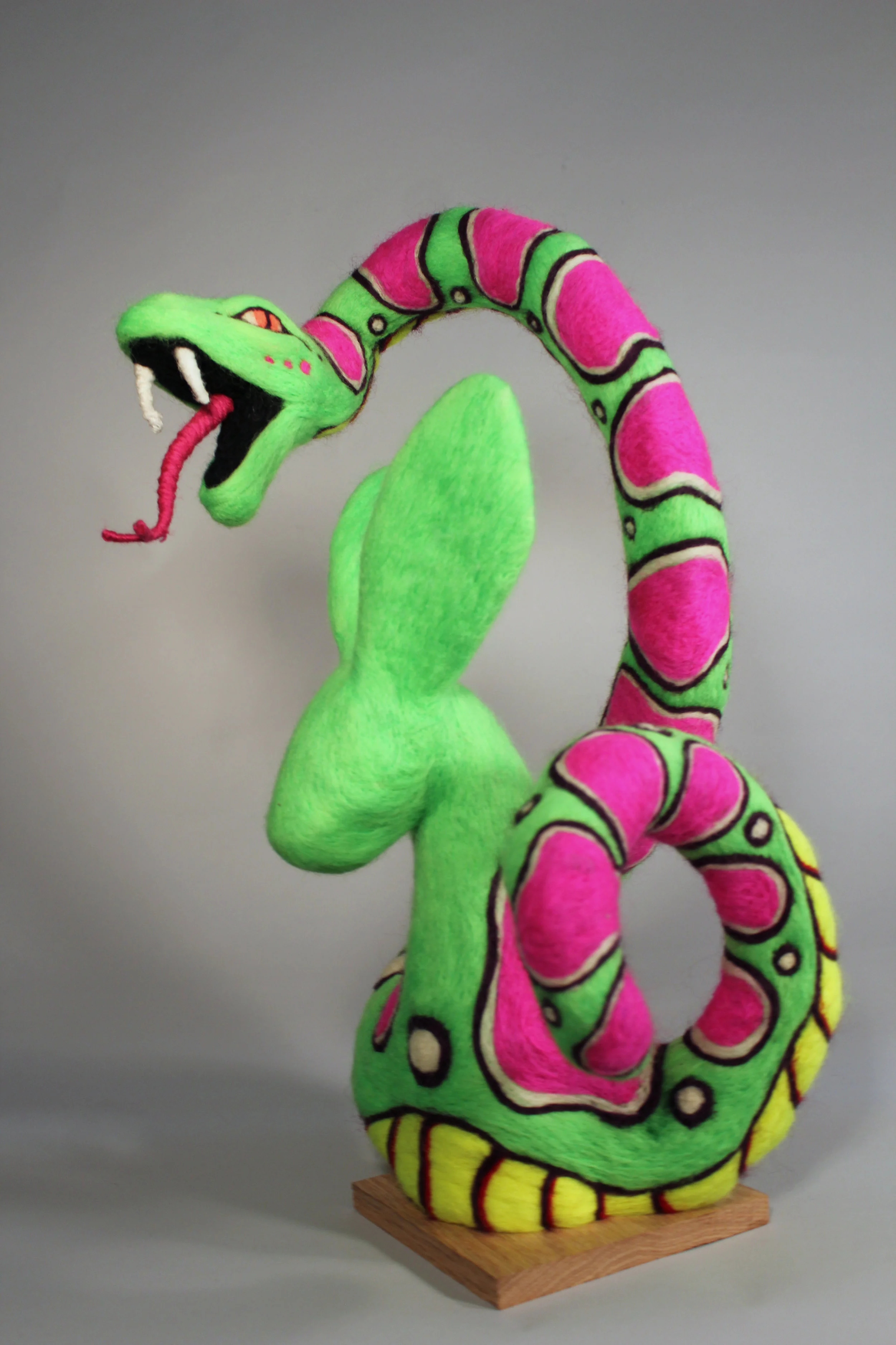  Under Pressure (Act II)  2019  Wool, Wood  20 x 12 x 12 