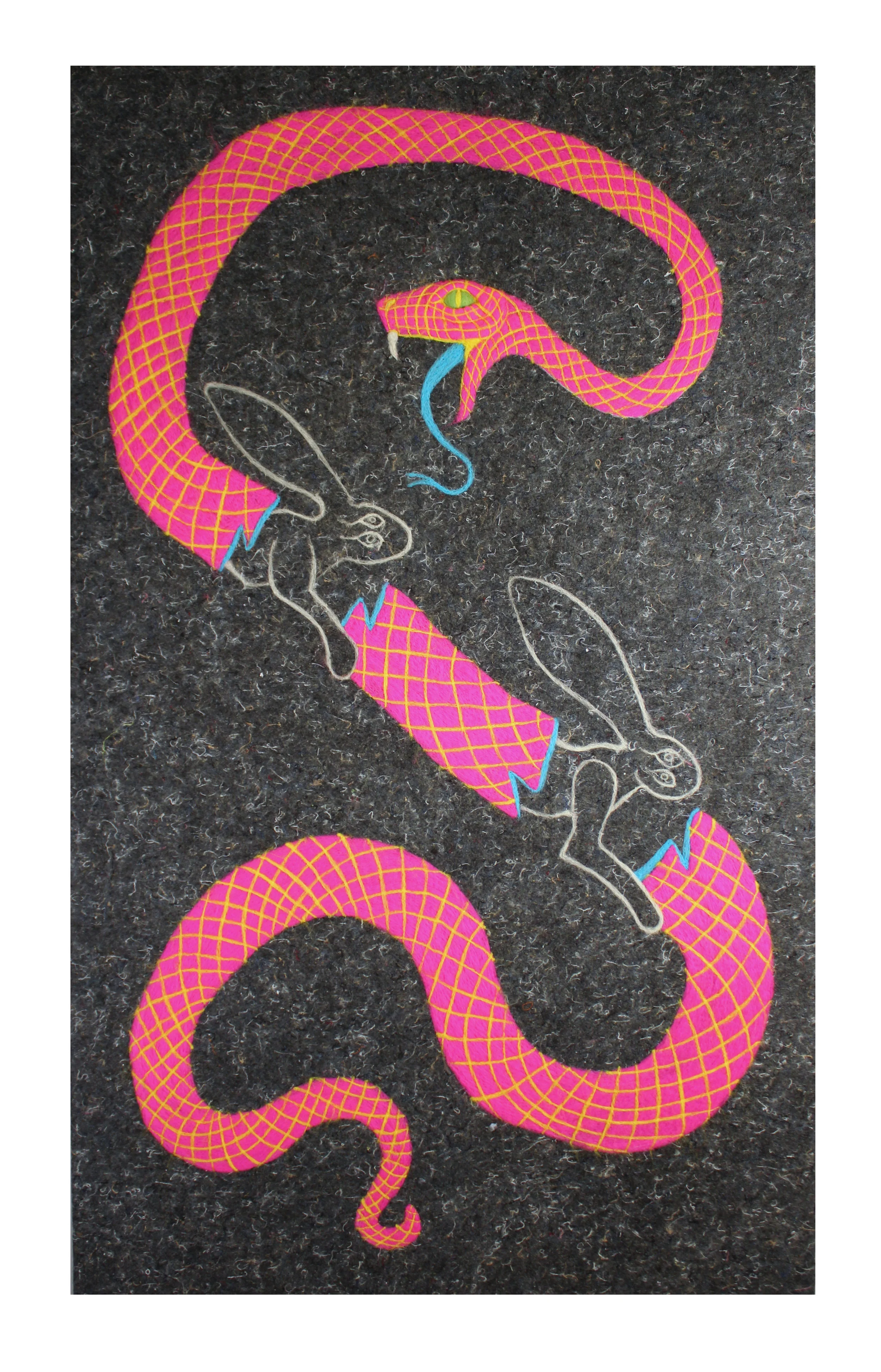  Under Pressure (Act III)  2018  Wool  50 x 30 