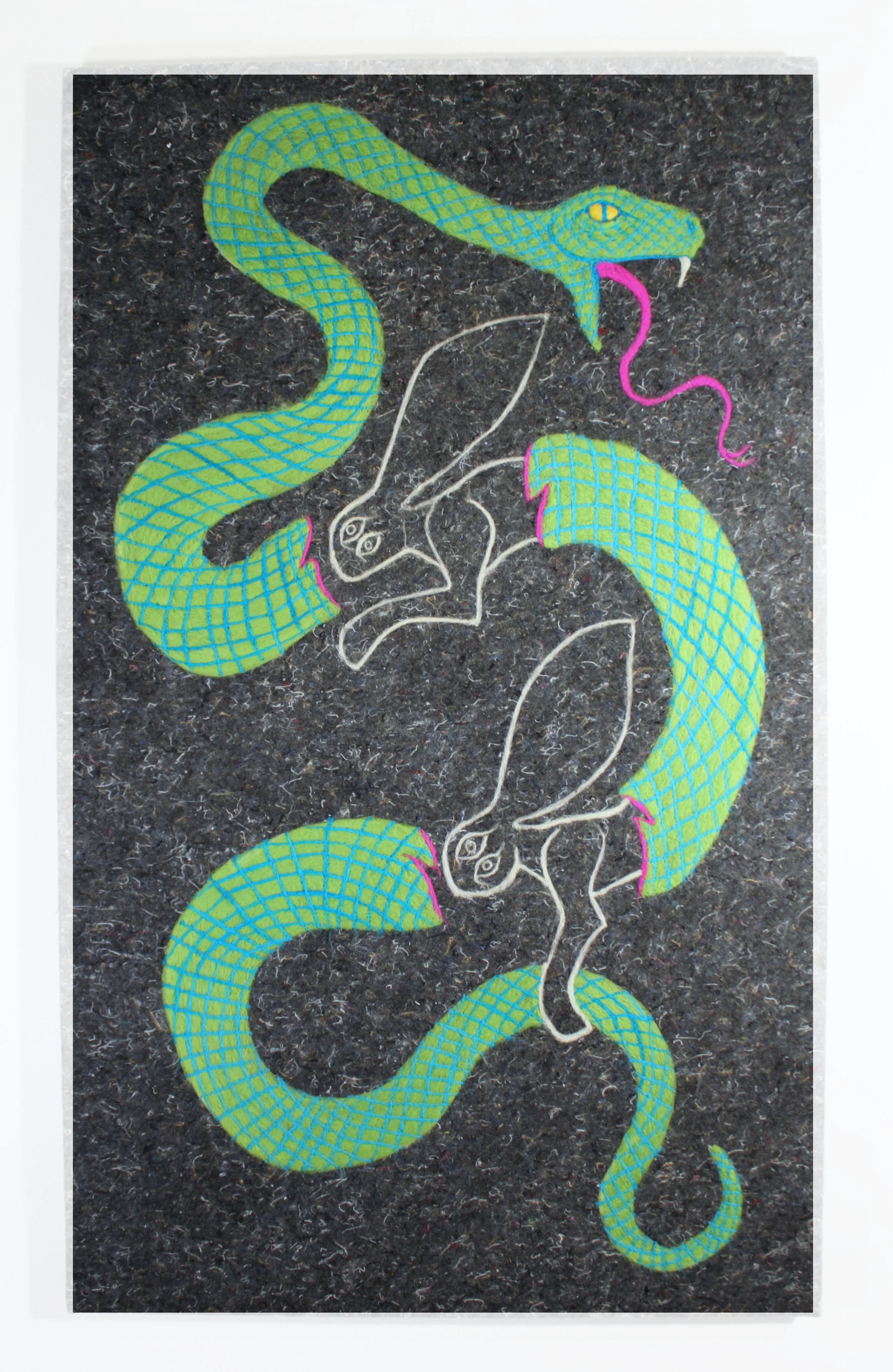  Under Pressure (Act III)  2018  Wool  50 x 30 