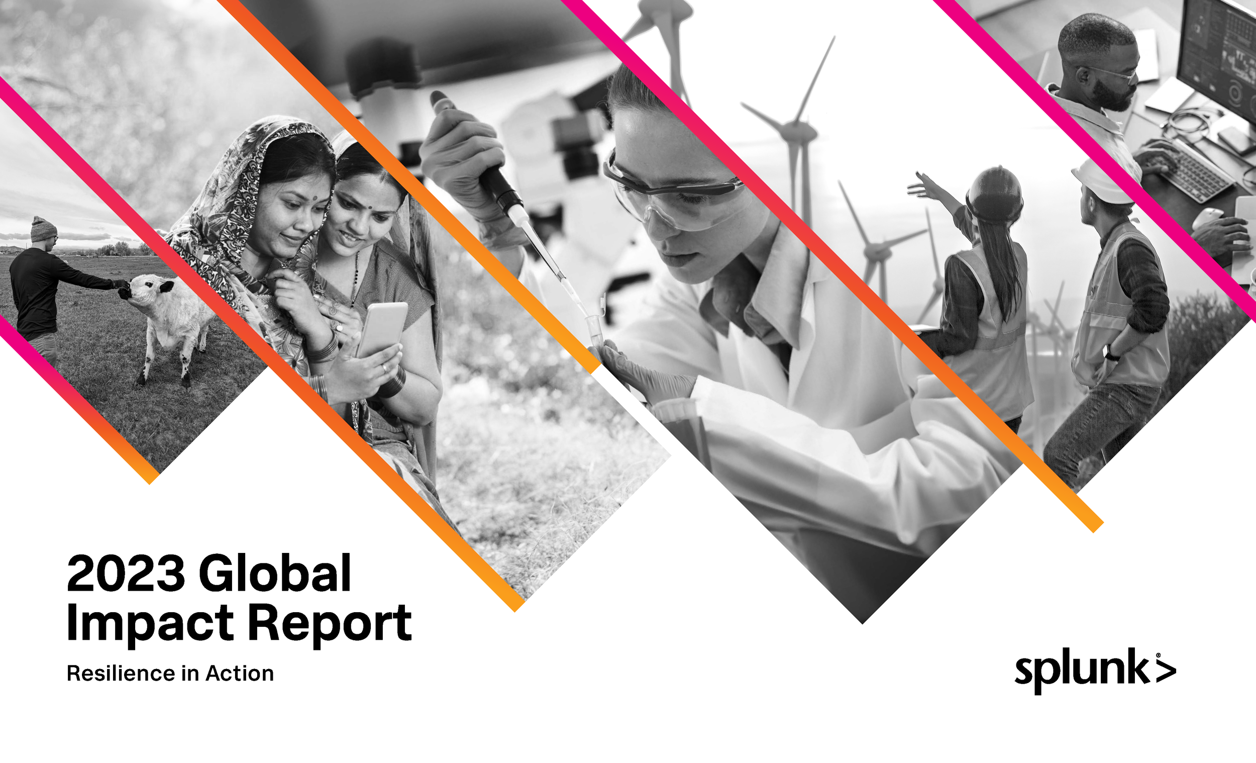 2023 Report Cover with a variety of images of people doing technical jobs.