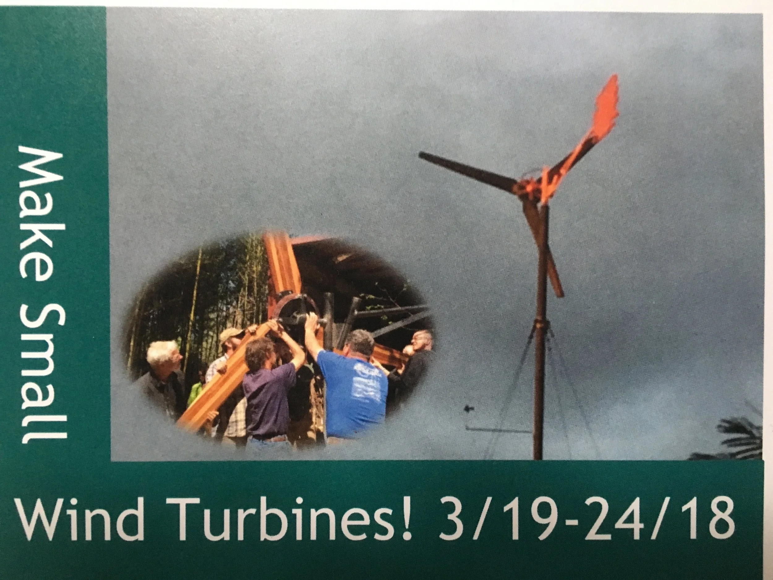 HANDY VILLAGE INSTITUTE WORKSHOP: Make Small Wind Turbines!