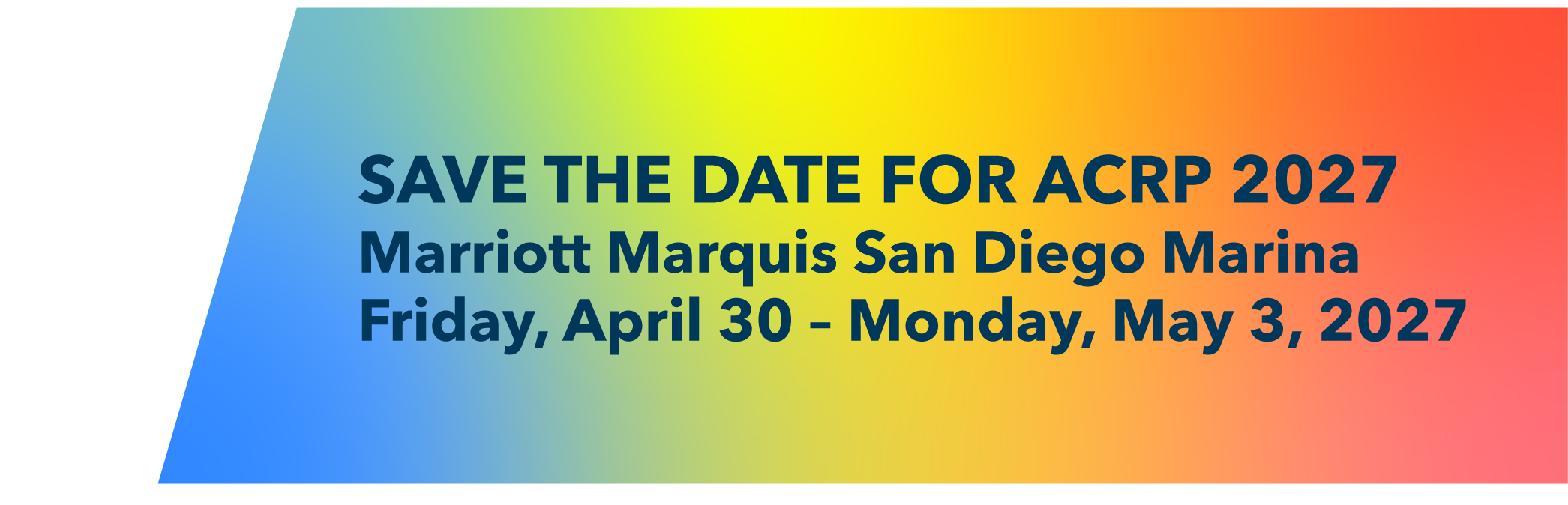 ACRP 2026 | April 24 - 27 | Hyatt Regency Orlando