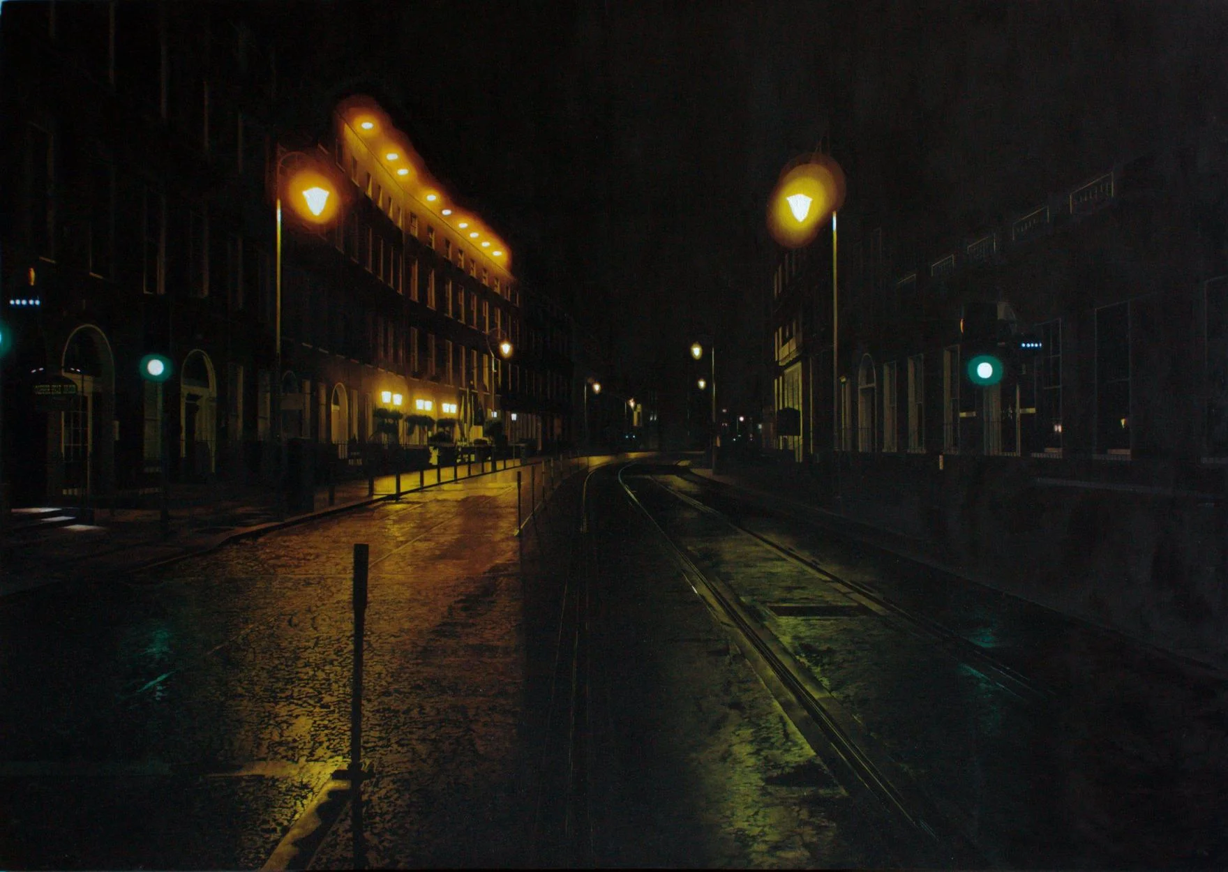 Francis Matthews, Harcourt Street , 2015, oil on canvas 80x120cm