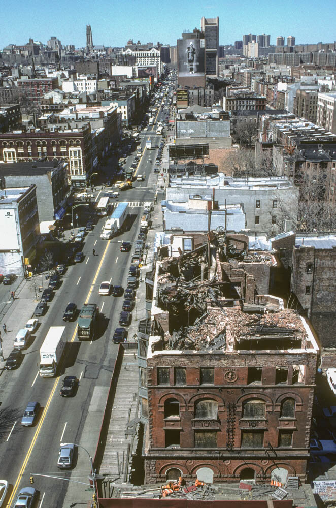 View West along E. 125th St. from Park Ave., Harlem, 2001