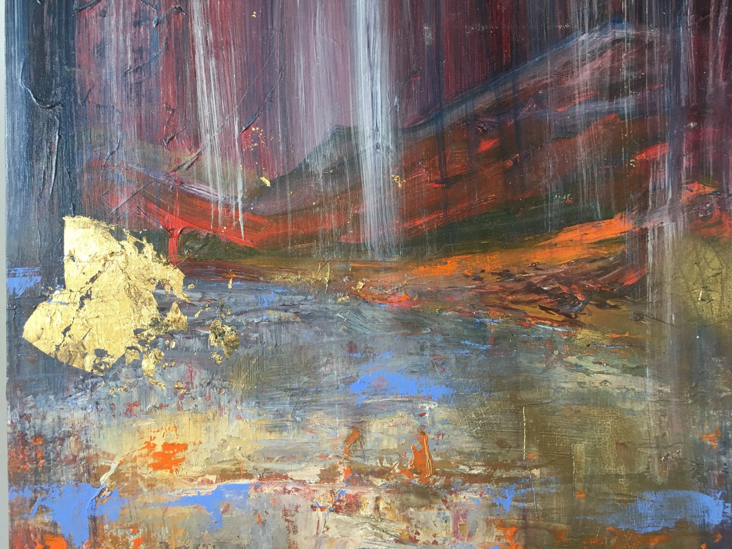 Susan Mains Abstraction in Gold