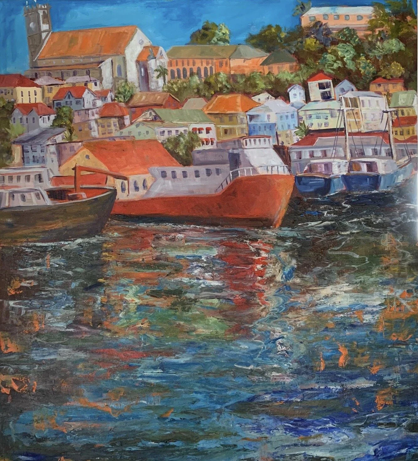 Carenage of St. George's, Grenada, Susan Mains 