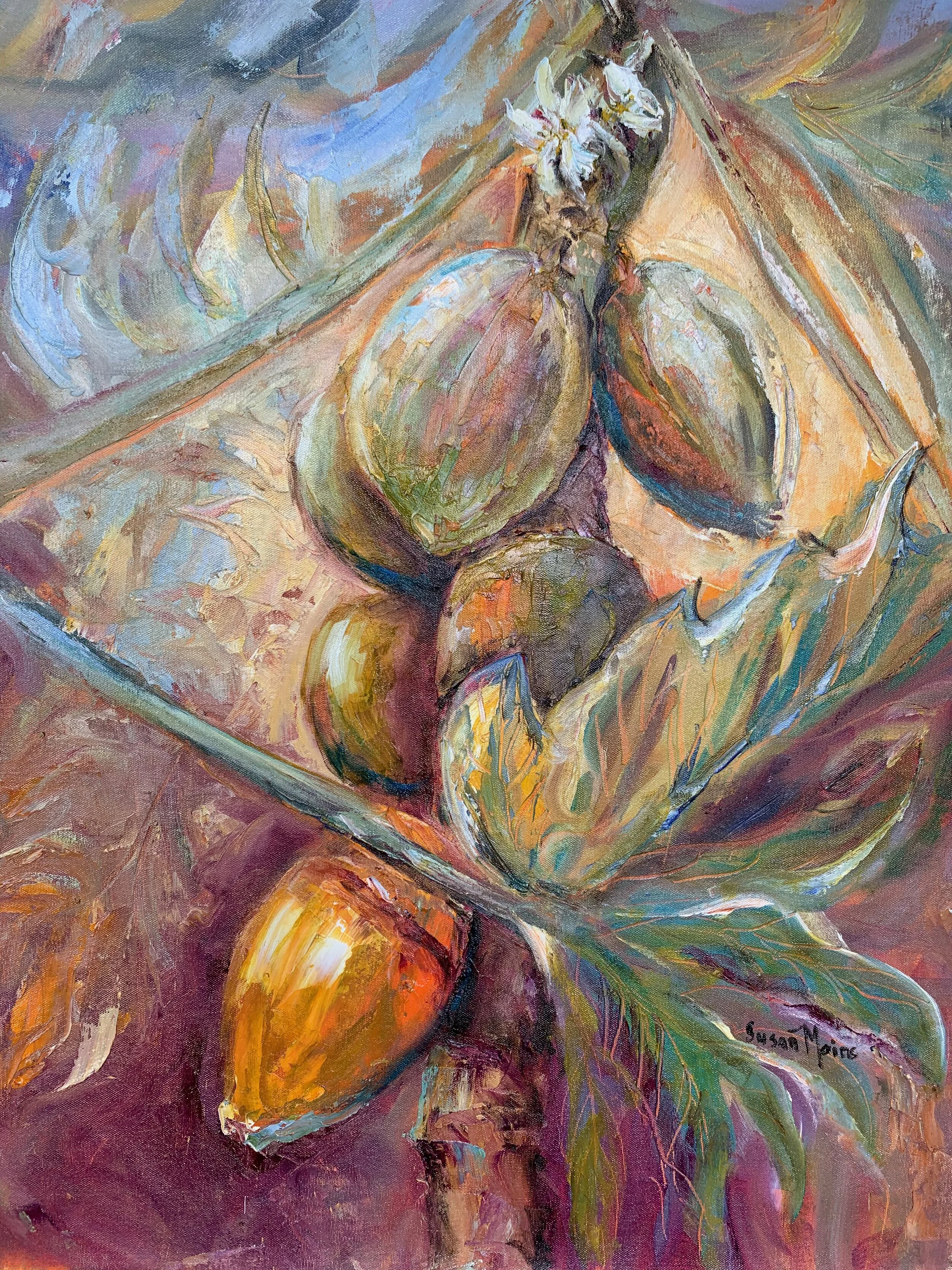 SusanMainsCaribbeanPapaya in Gold 30 x 24.jpeg