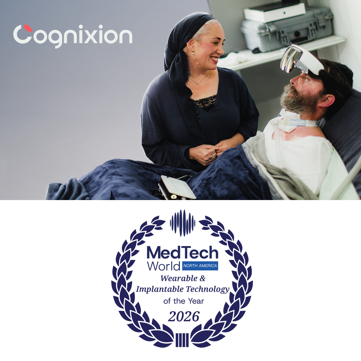 Cognixion Named Wearable &amp; Implantable Technology of the Year at MedTech World North America 2026