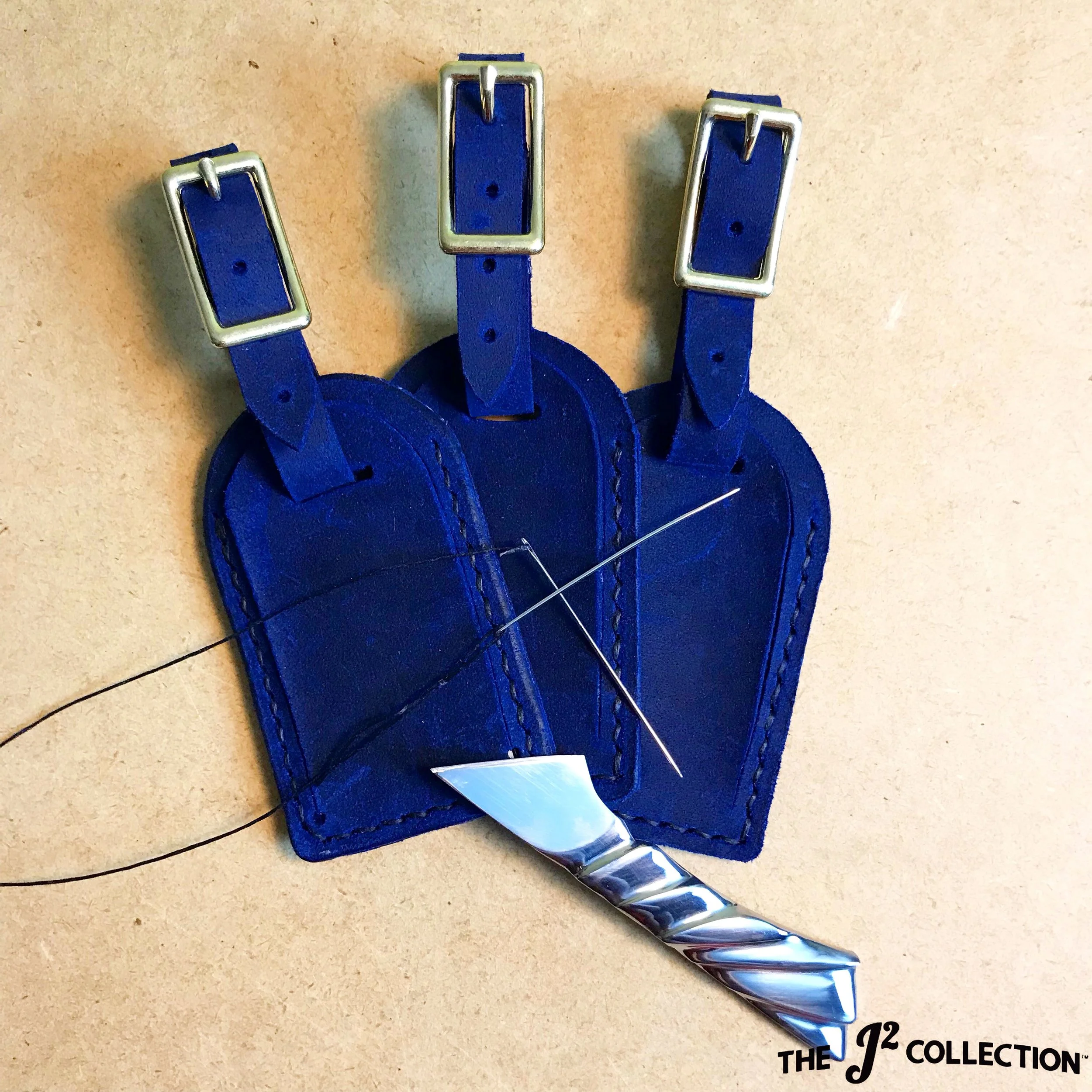 Blue Golf Luggage Tag