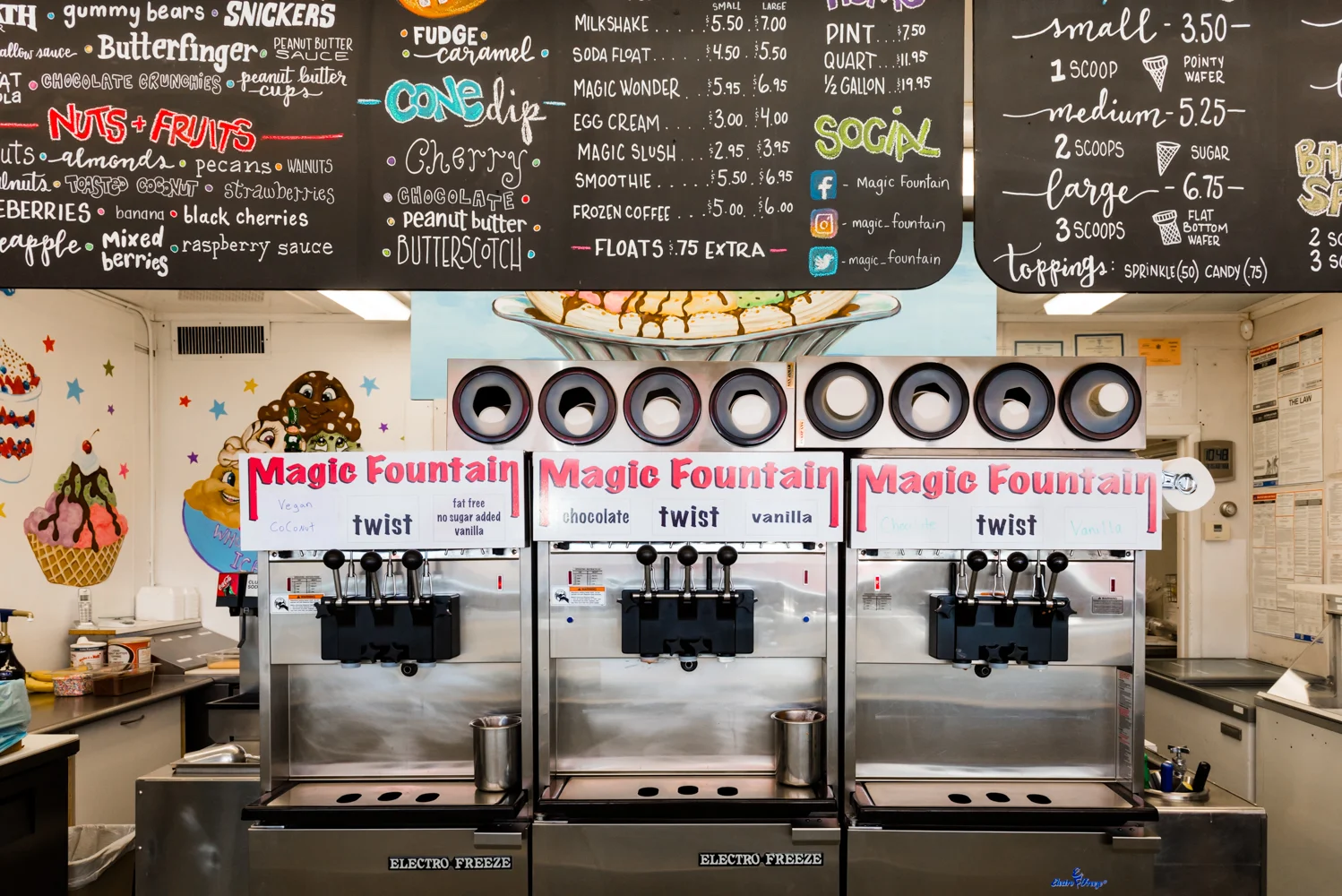 Magic Fountain Homemade Ice Cream