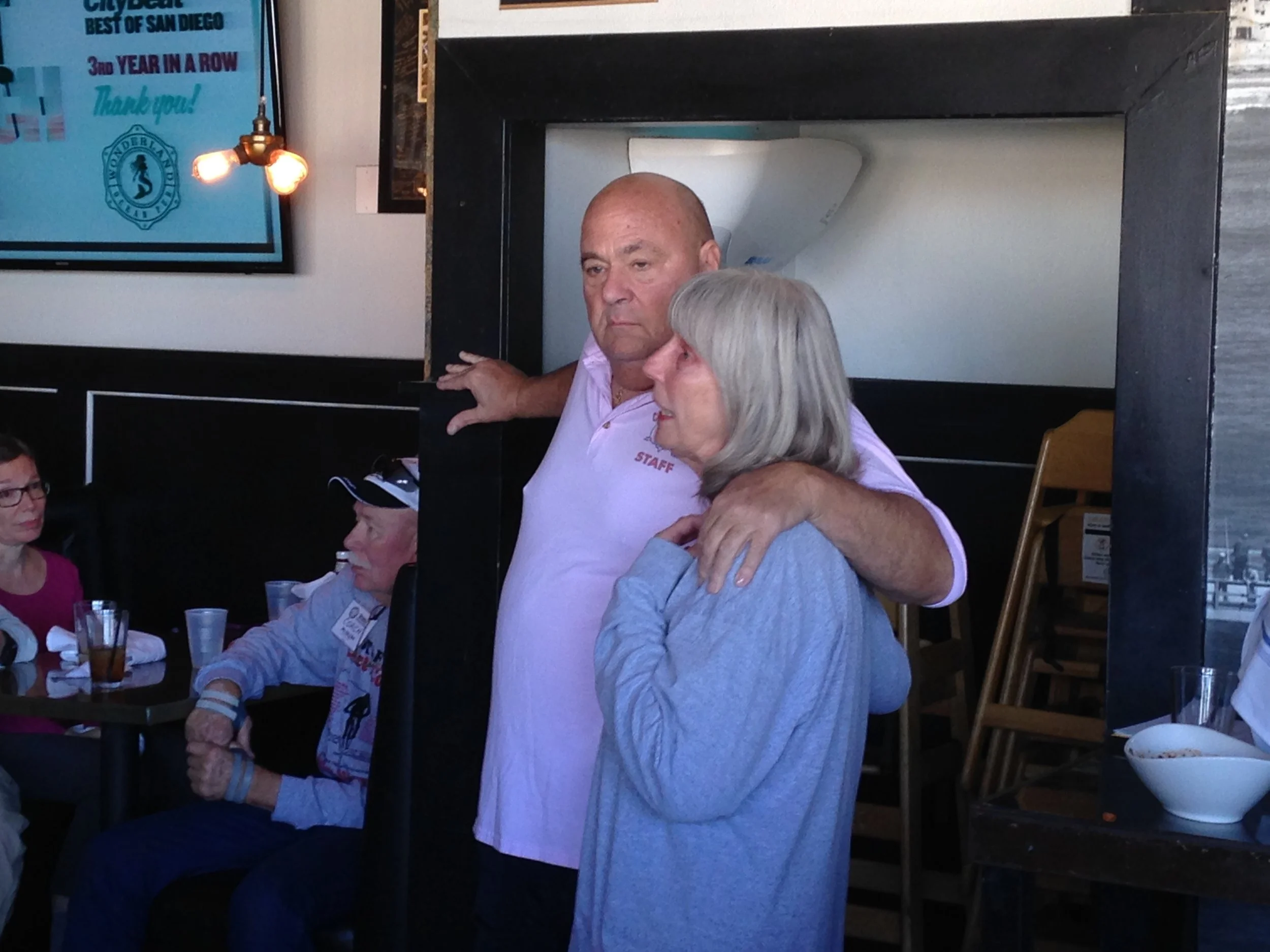 Sharing "why I'm riding" at the rider intro meeting.