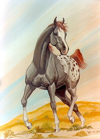  A perfect example of his deep love of horses.  