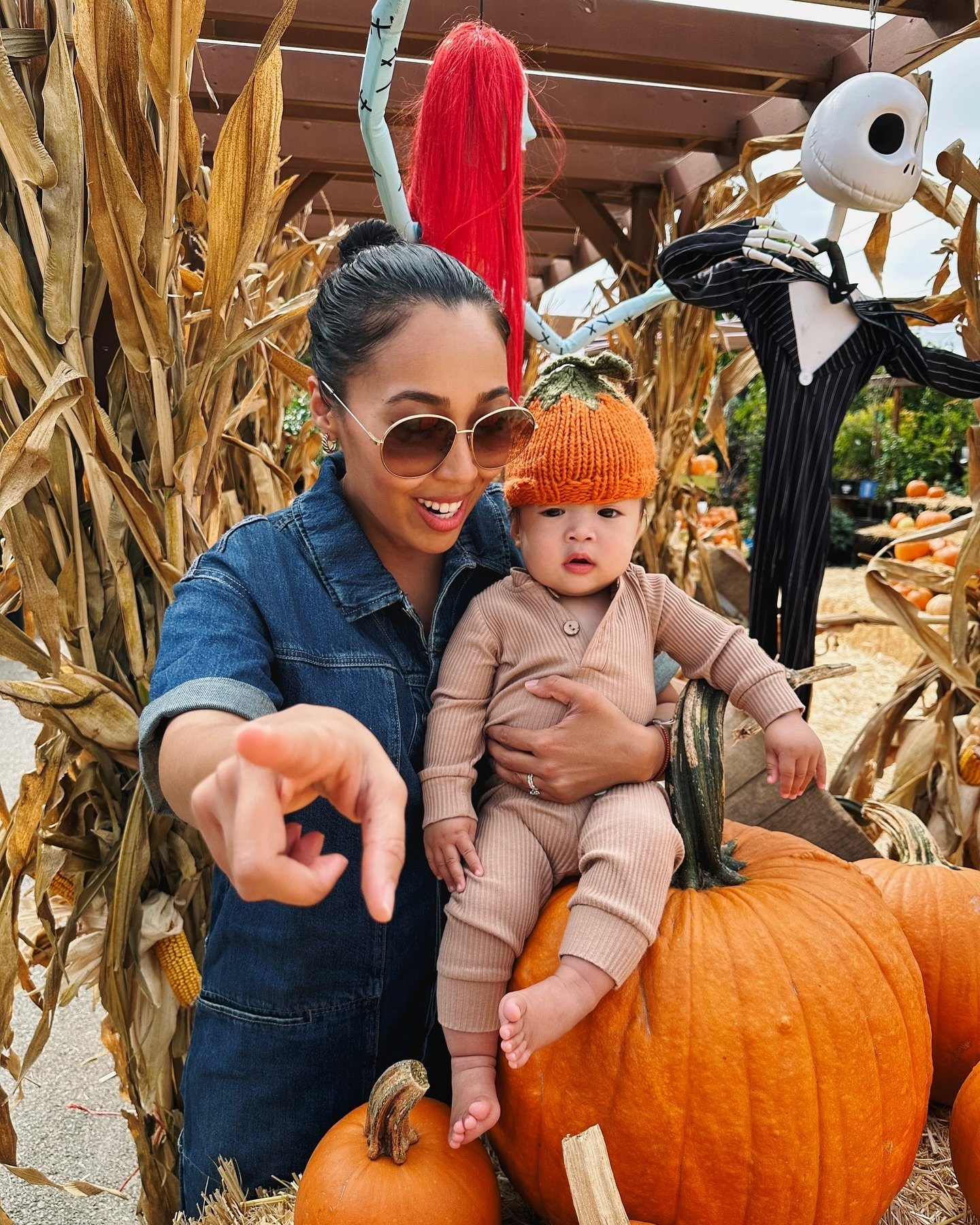 pit stop at the patch before it was too late to squeeze his 88th percentile head into this xs sized beanie 😅🎃💀