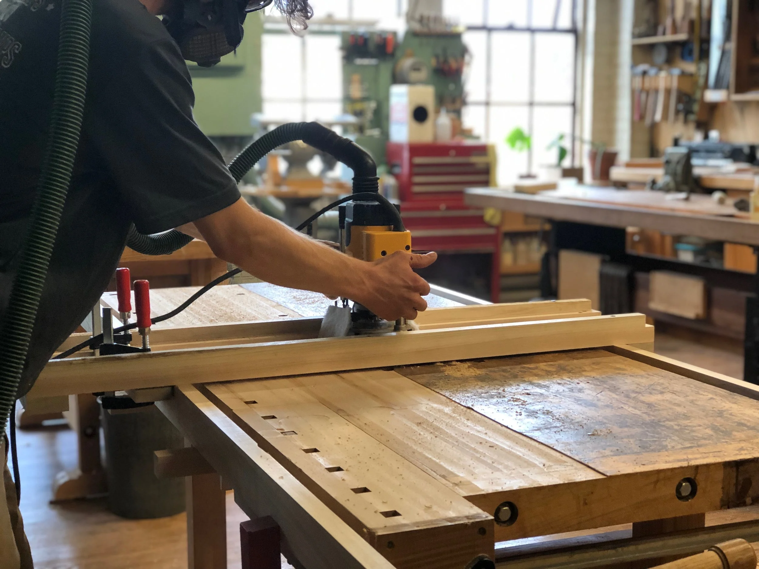 Flattening a Workbench or Big Slab