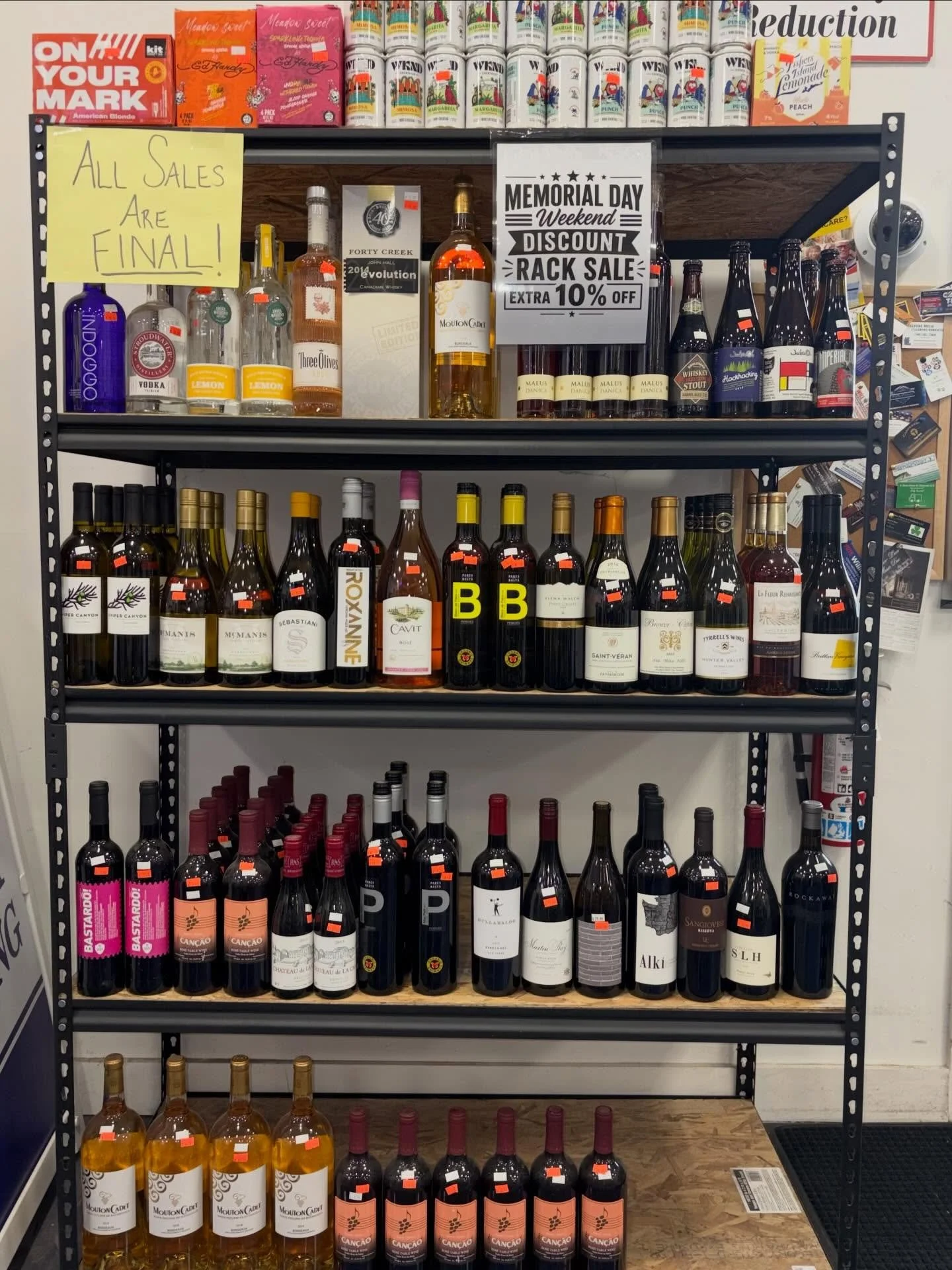 Kick off Memorial Day Weekend at Moonshine 🍻🇺🇸
Stop by and check out our discount rack &mdash; now an extra 10% off all weekend long. Stock up, save big, and start the weekend right.

#MoonshineLiquors #MemorialDayWeekend #CapeCod #HarwichMA #Liqu