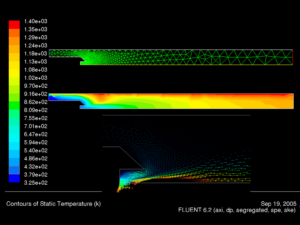 CFD: Fuel injection from a water-cooled probe