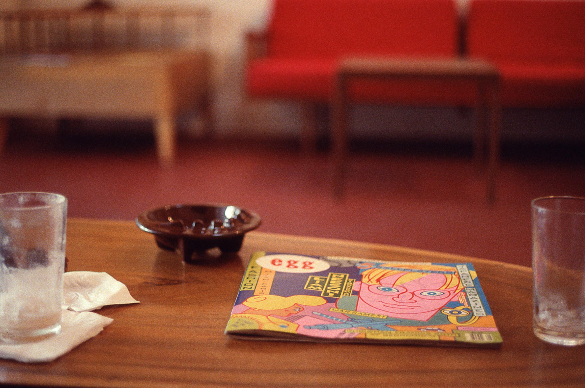 Iced Coffees, Ashtray & Egg | Los Angeles, CA | 1990