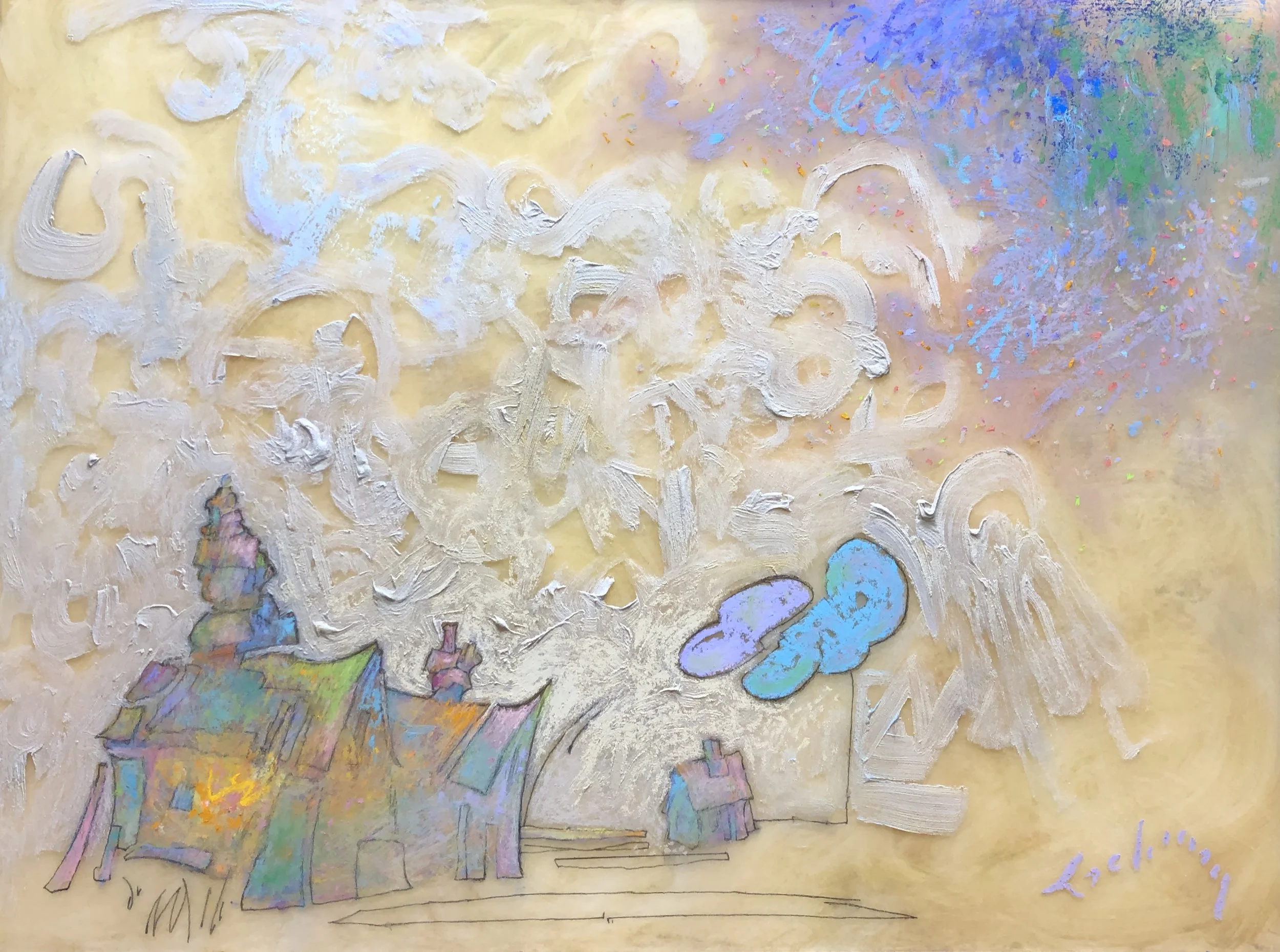 HAPPY DAYS Acrylic and Pastel, 24 x 30 Available