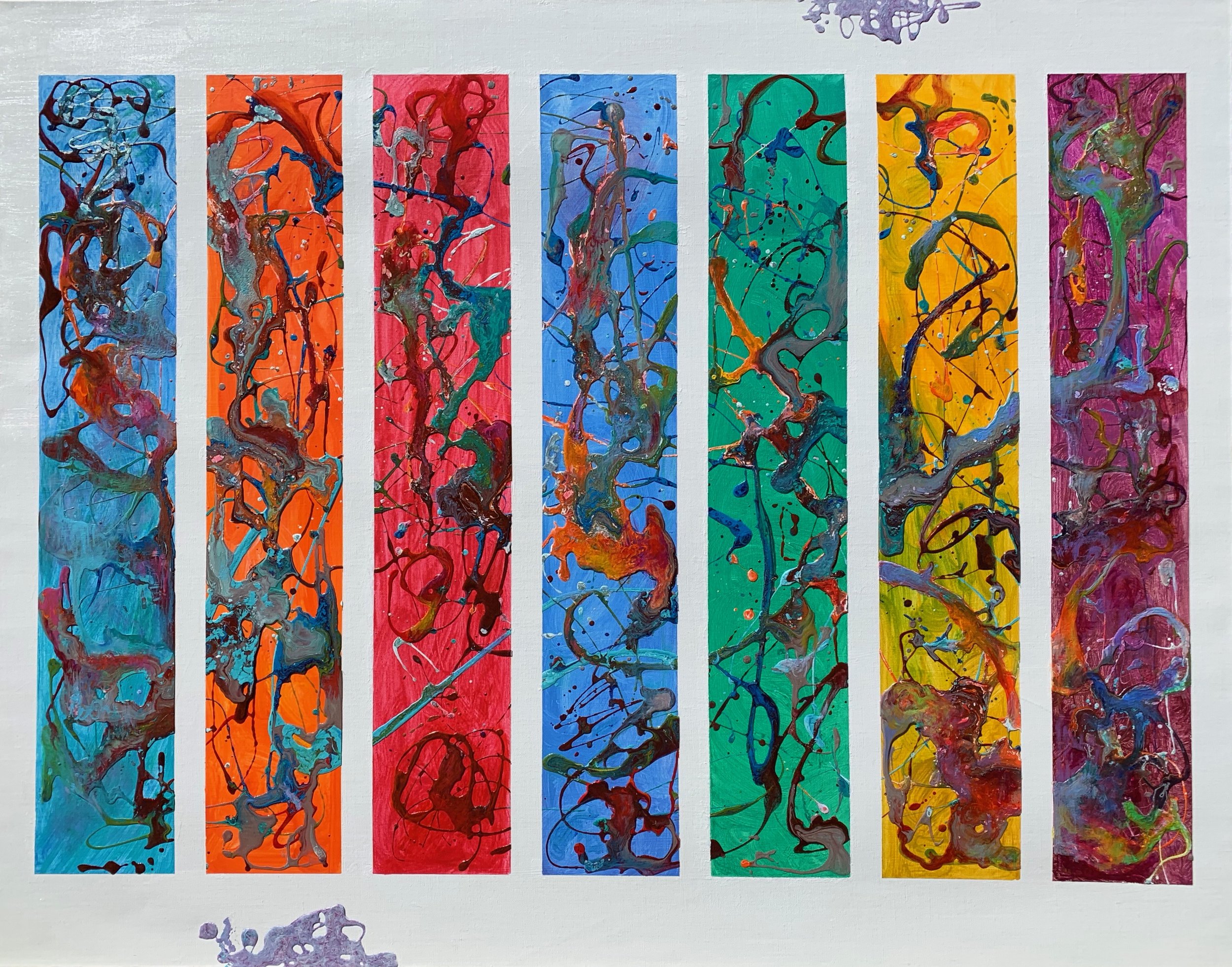 LANDSCAPES OF THE SOUL AND OF THE MIND - I Acrylic on Canvas, 44 x 56 Available