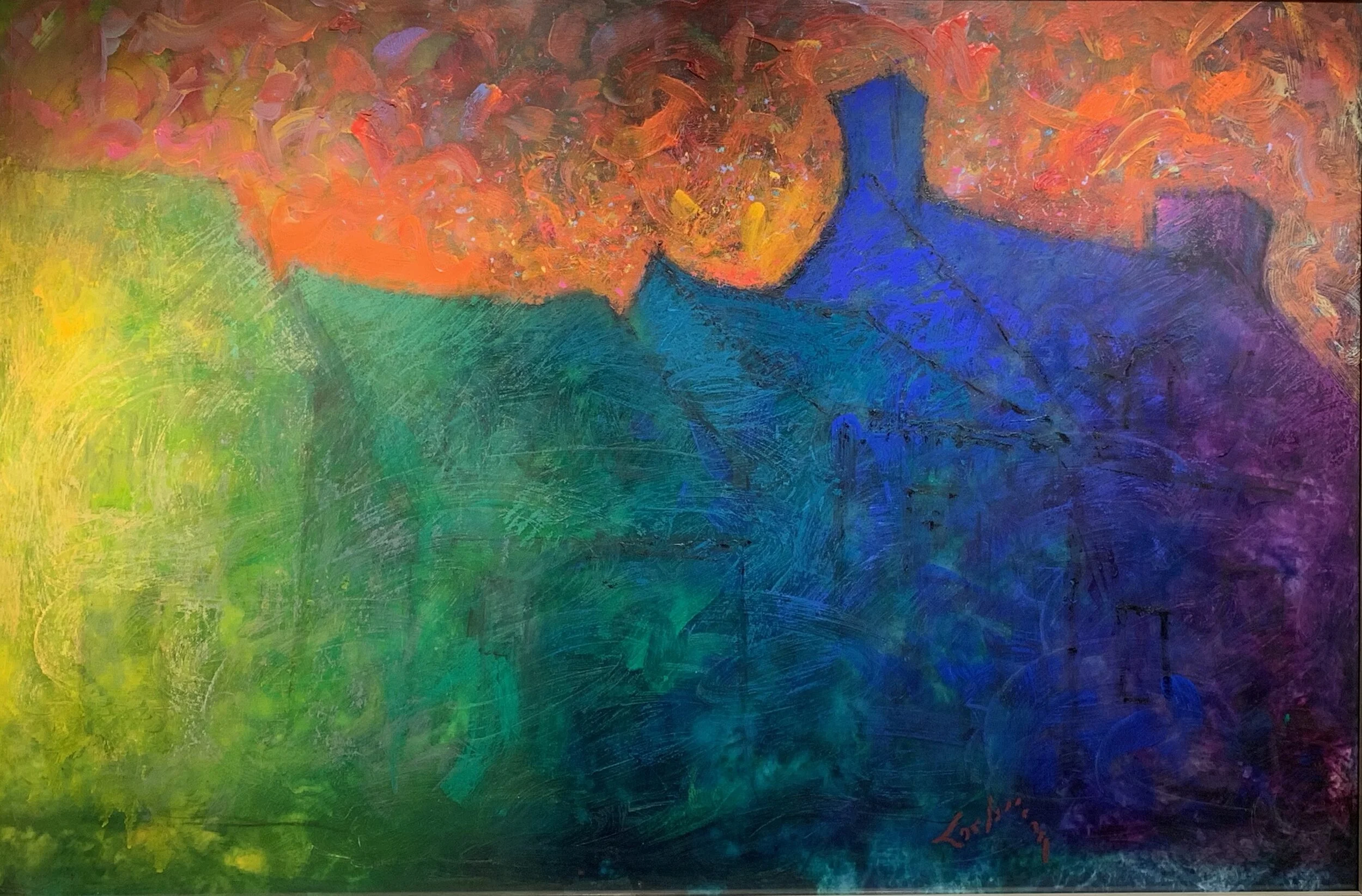   JELLY BEANS   Acrylic and Pastel, 30 x 42   Available    