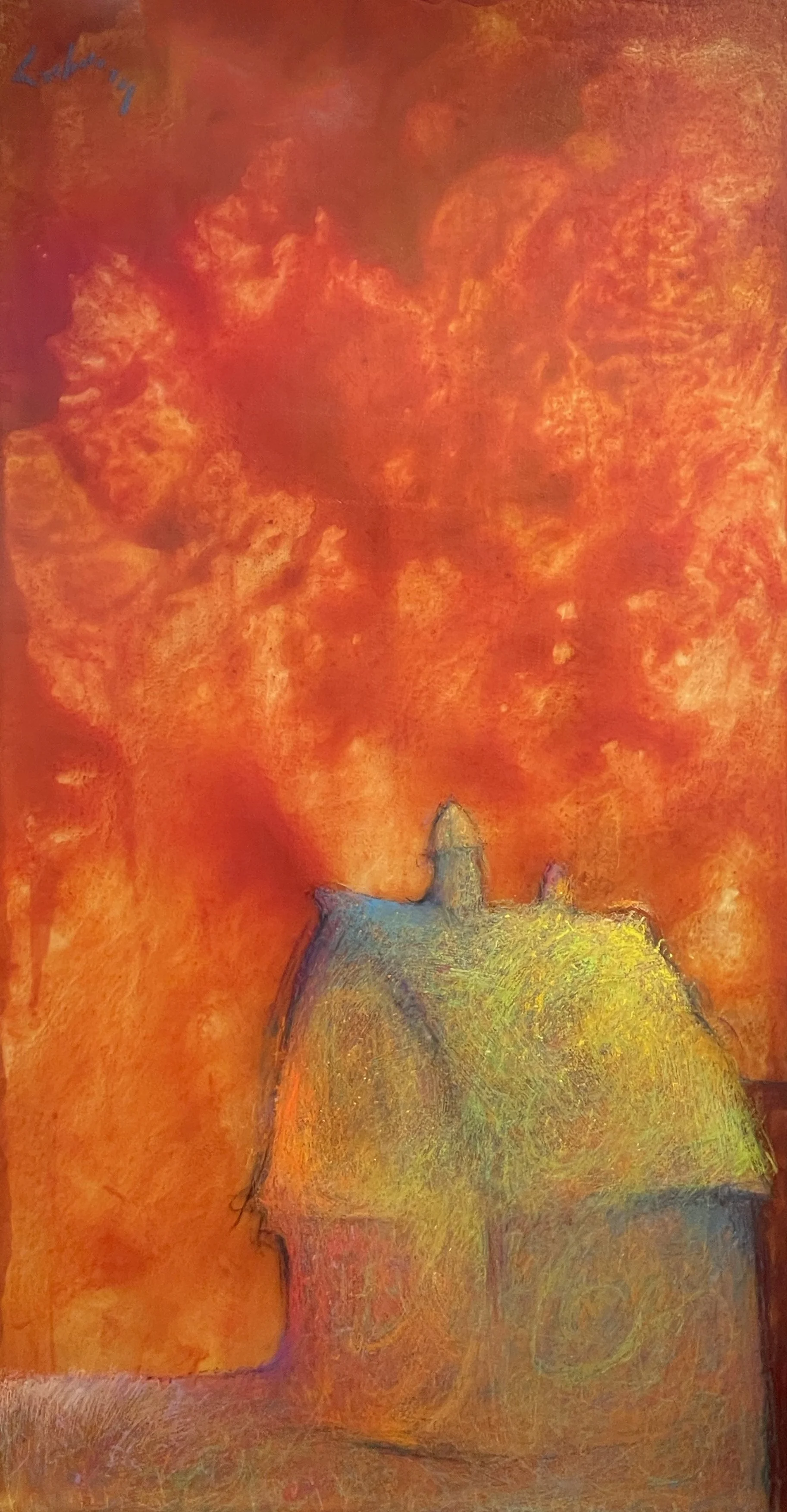   SONGS OF A NIGHTINGALE PAST   Acrylic and Pastel, 22 x 36   Available      