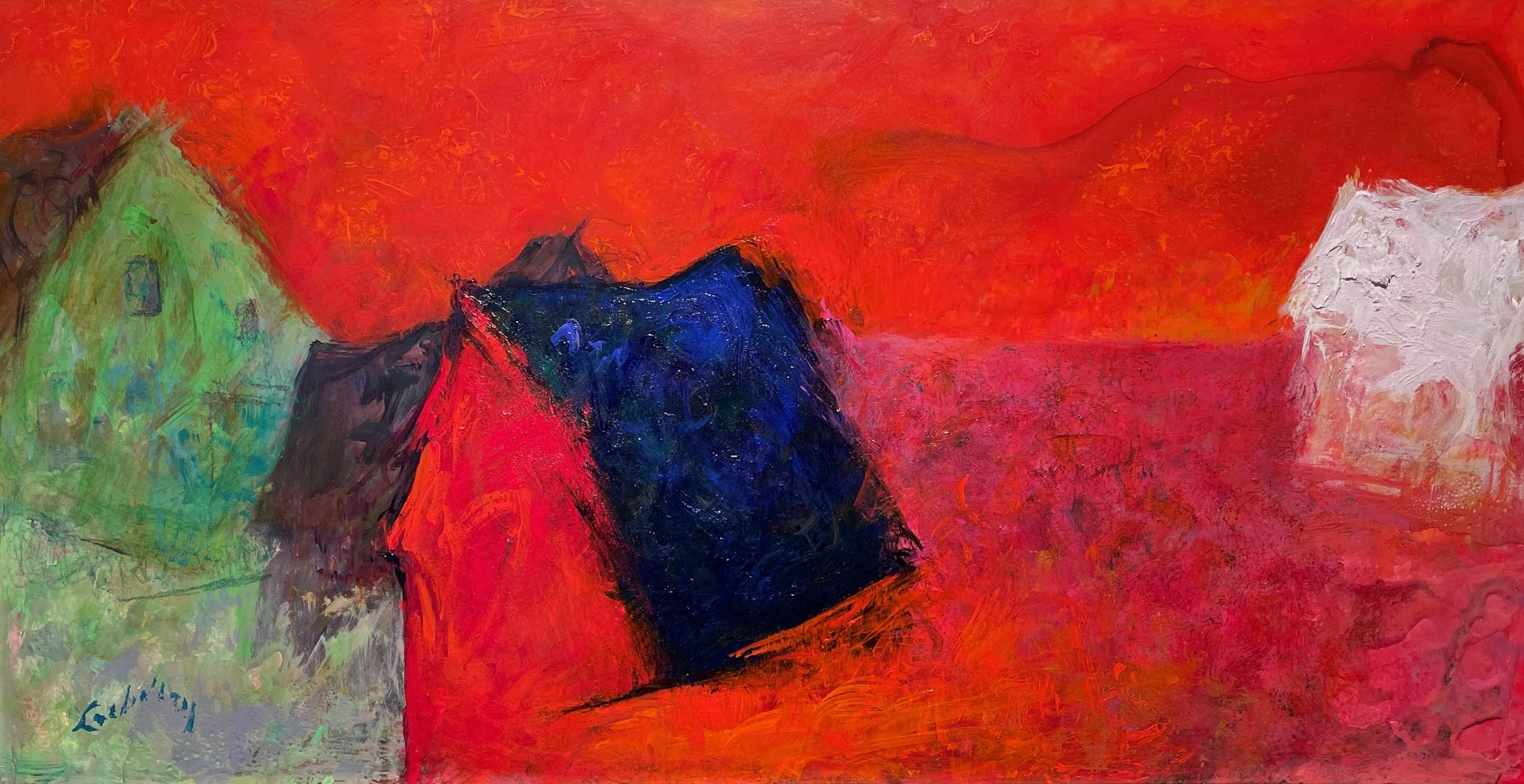   DID MY SPIRIT SEAL   Acrylic, 22 x 36   Available    