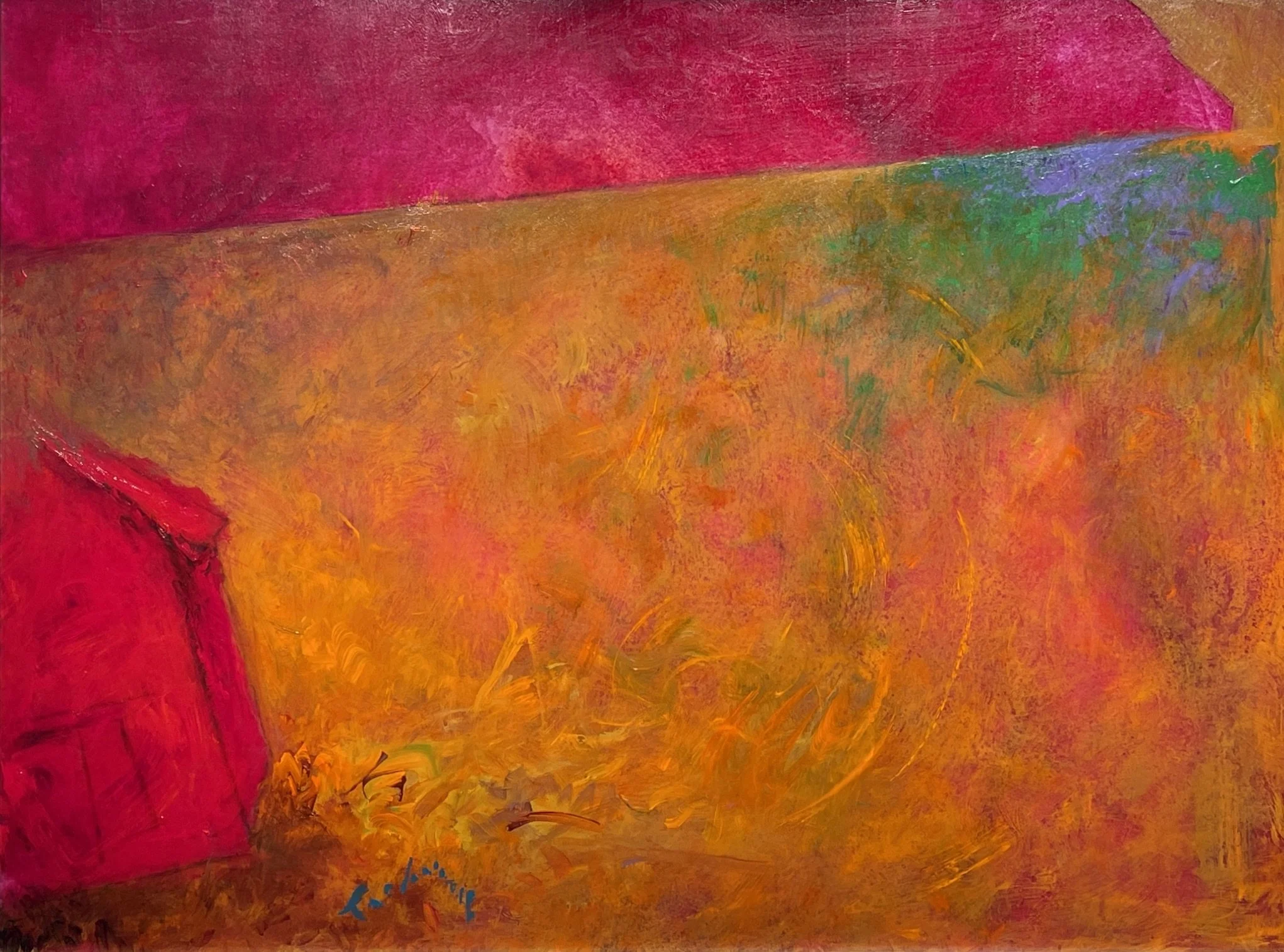   SO WARM, SO CALM, YET ELOQUENTLY DONE   Acrylic, 24 x 30   Available  