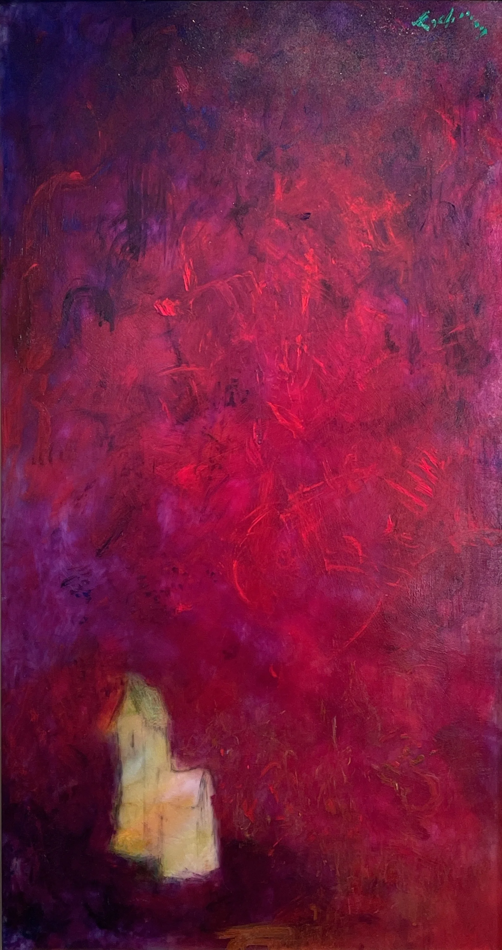   BLESSED FOR THOU ART SO   Acrylic and Pastel, 36 x 22   Available  