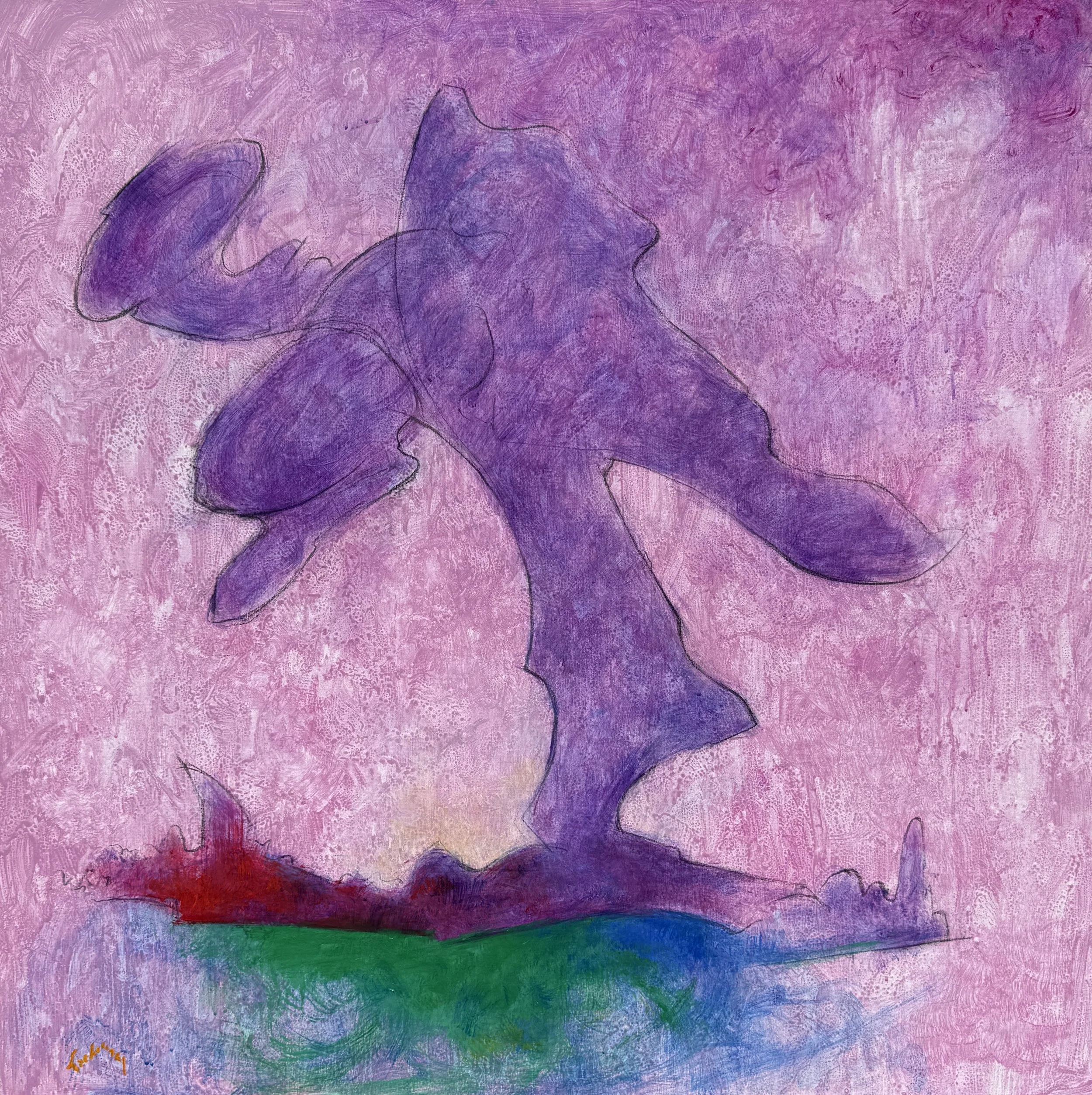   ECHOES OF THE SOUL - I   Acrylic on Canvas, 40 × 40   Available  