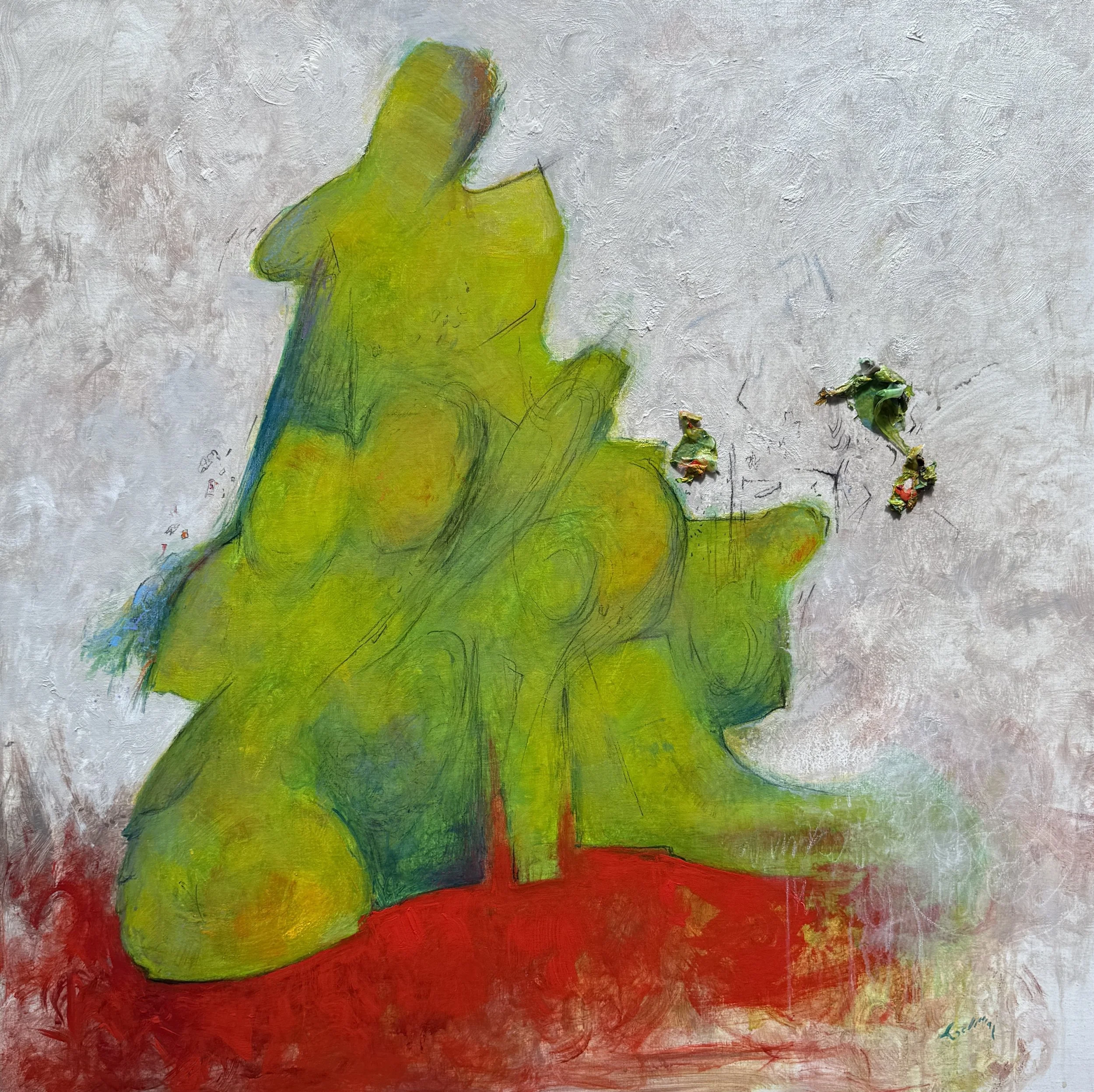   ECHOES OF THE SOUL - III   Acrylic on Canvas, 40 × 40   Available  